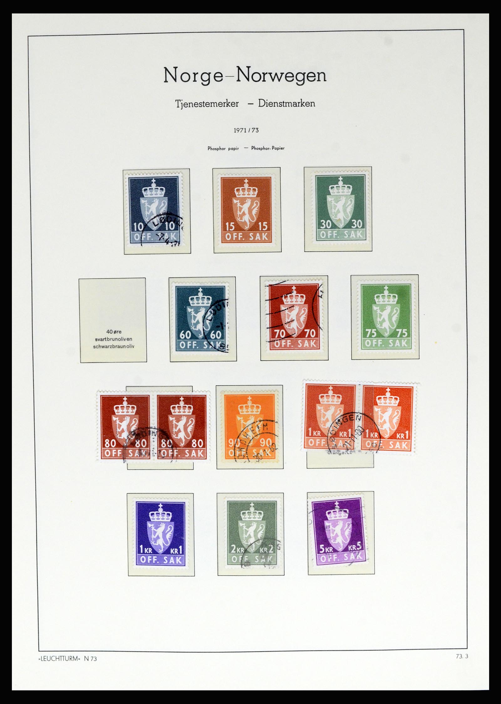 36540 069 - Stamp collection 36540 Norway 1855-2019!