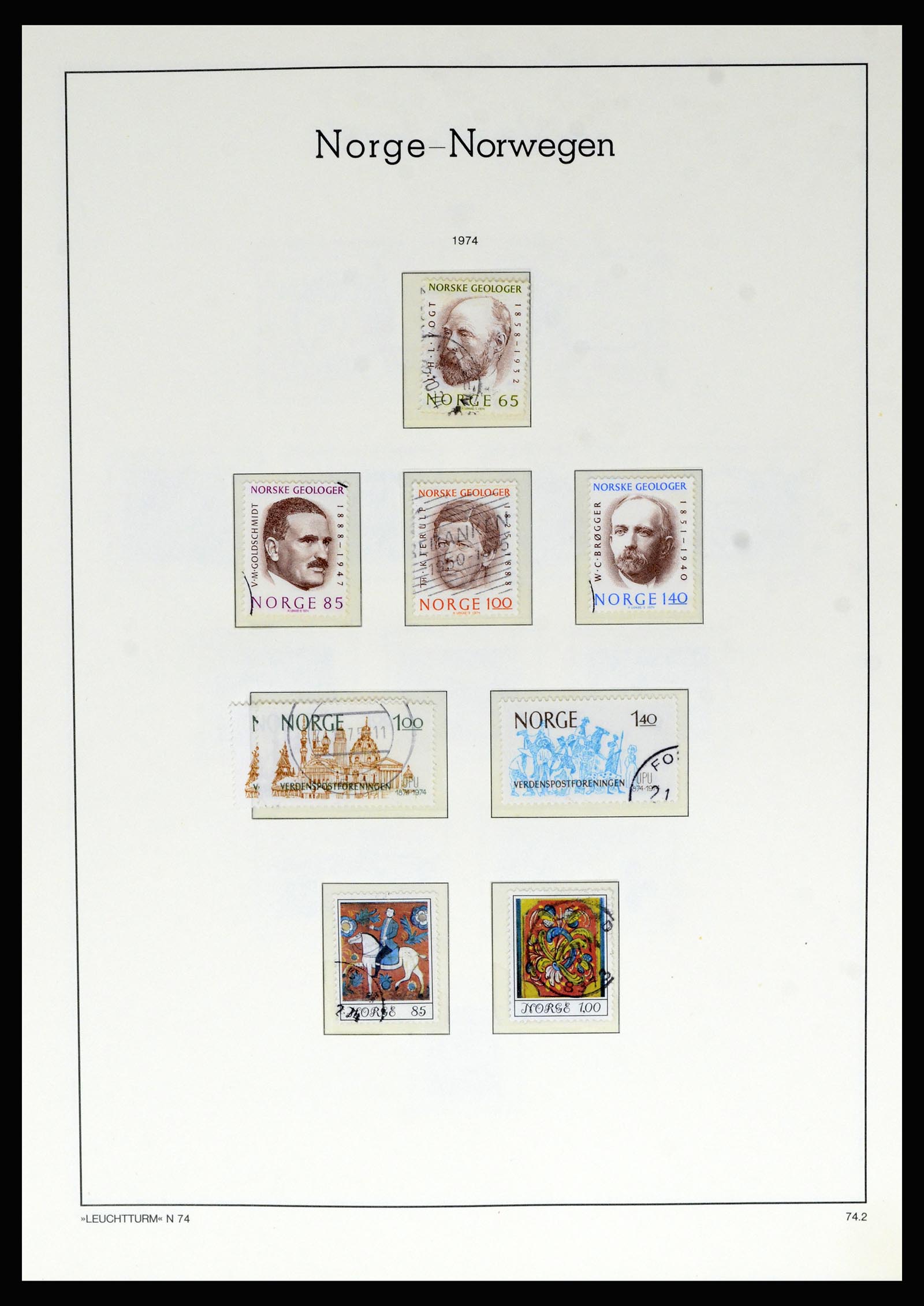 36540 071 - Postzegelverzameling 36540 Noorwegen 1855-2019!