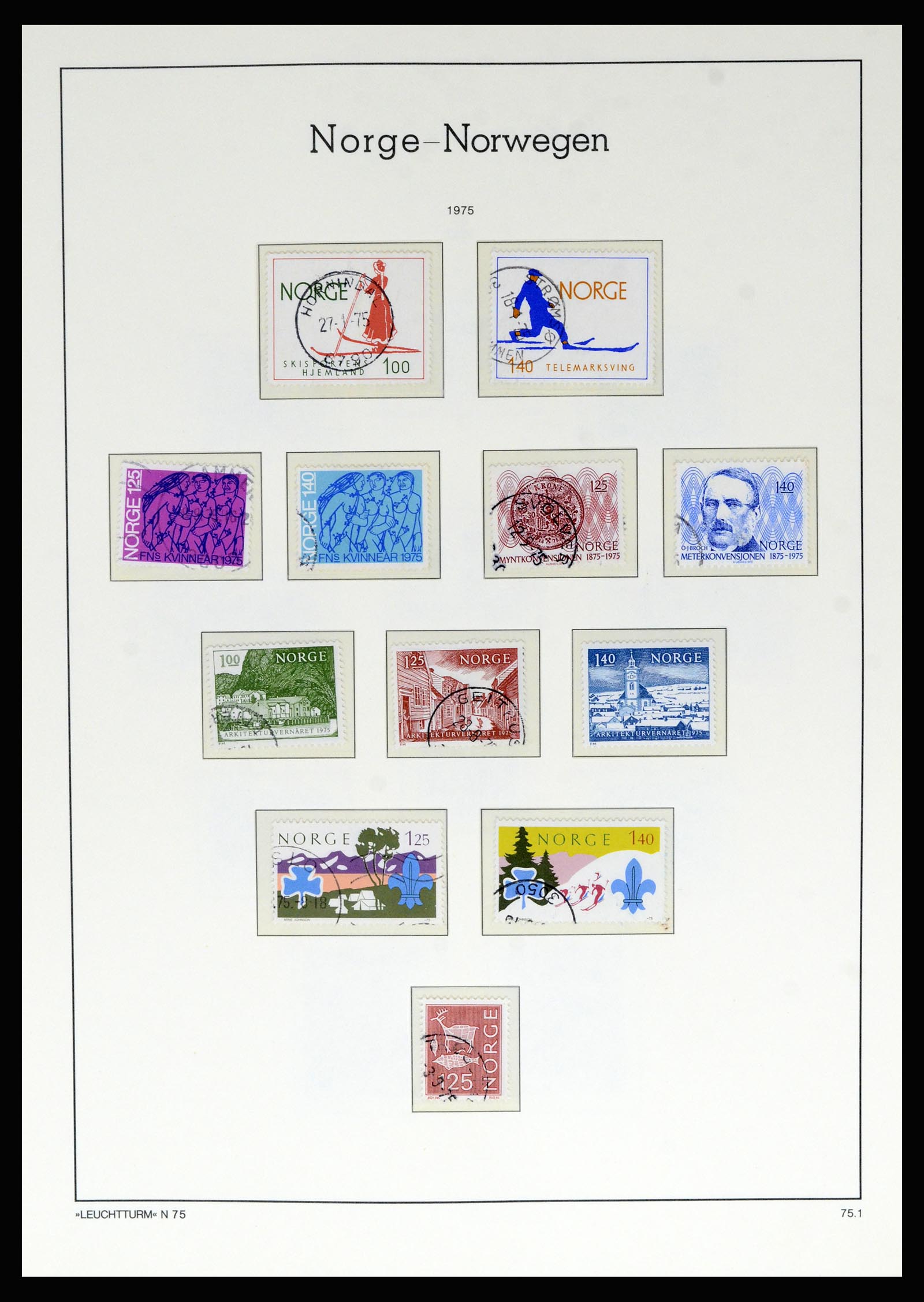 36540 072 - Postzegelverzameling 36540 Noorwegen 1855-2019!