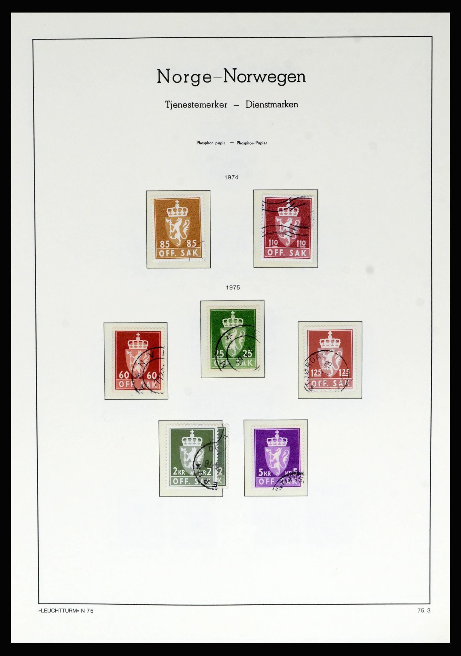 36540 074 - Postzegelverzameling 36540 Noorwegen 1855-2019!