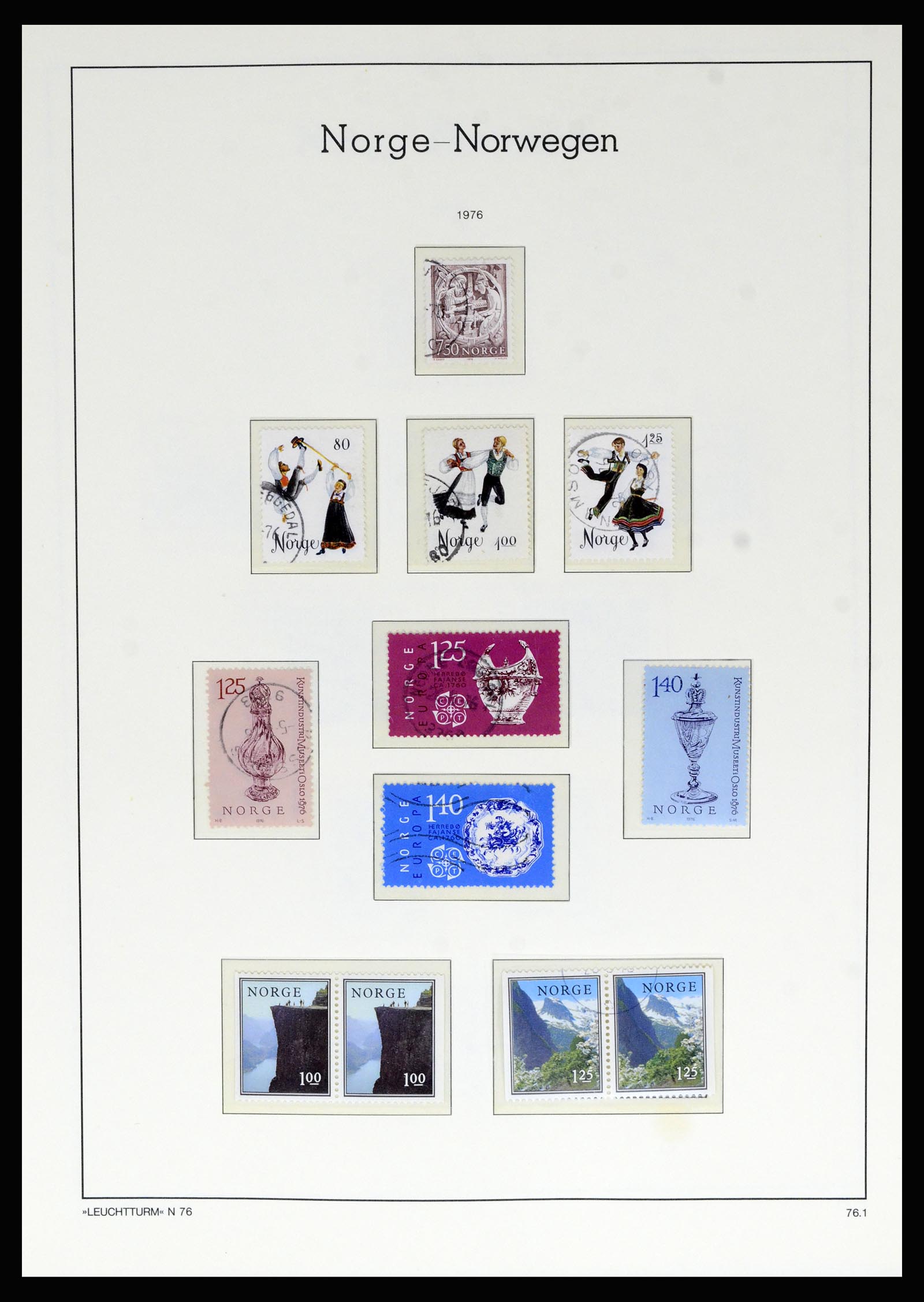 36540 075 - Postzegelverzameling 36540 Noorwegen 1855-2019!