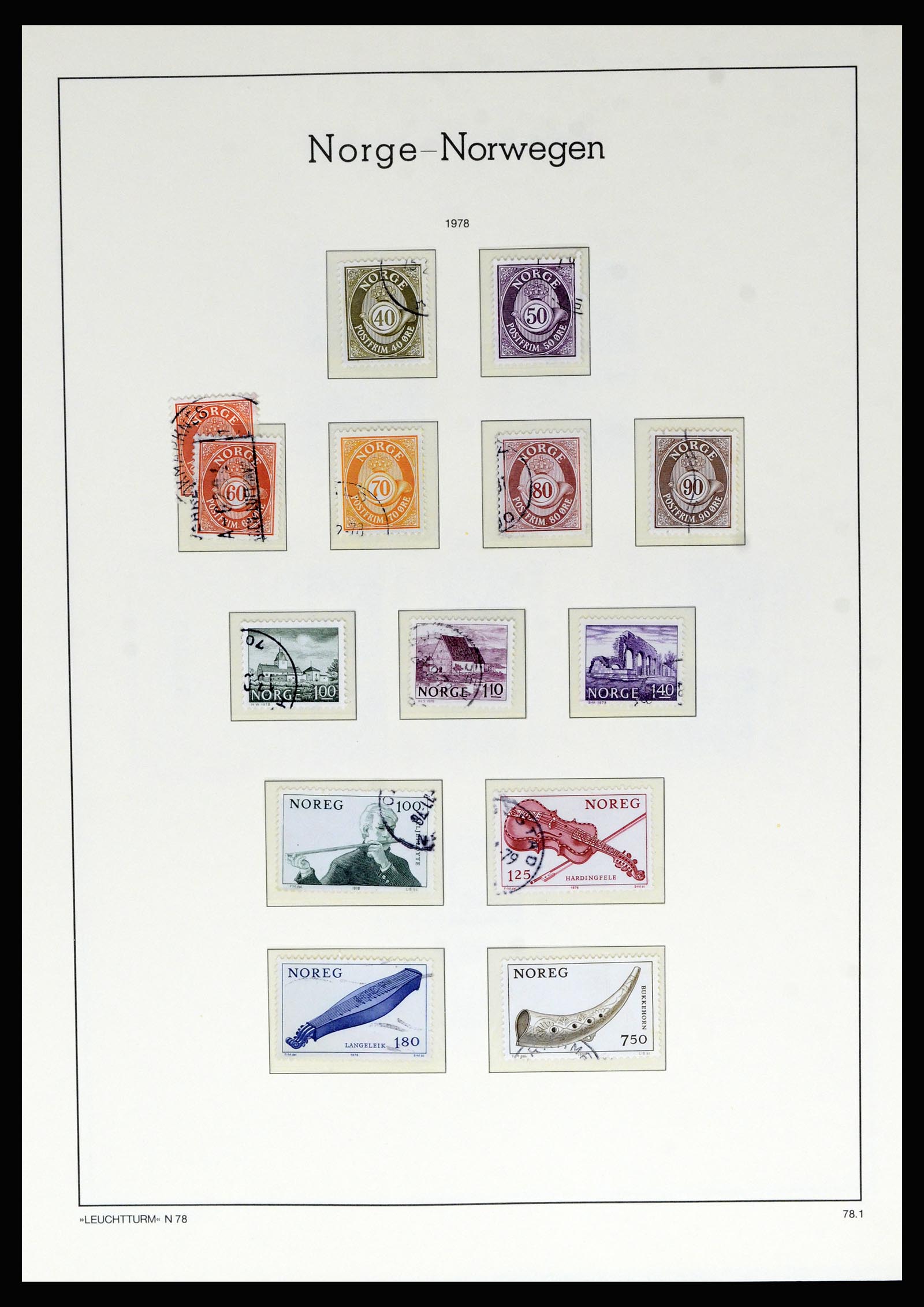 36540 079 - Postzegelverzameling 36540 Noorwegen 1855-2019!
