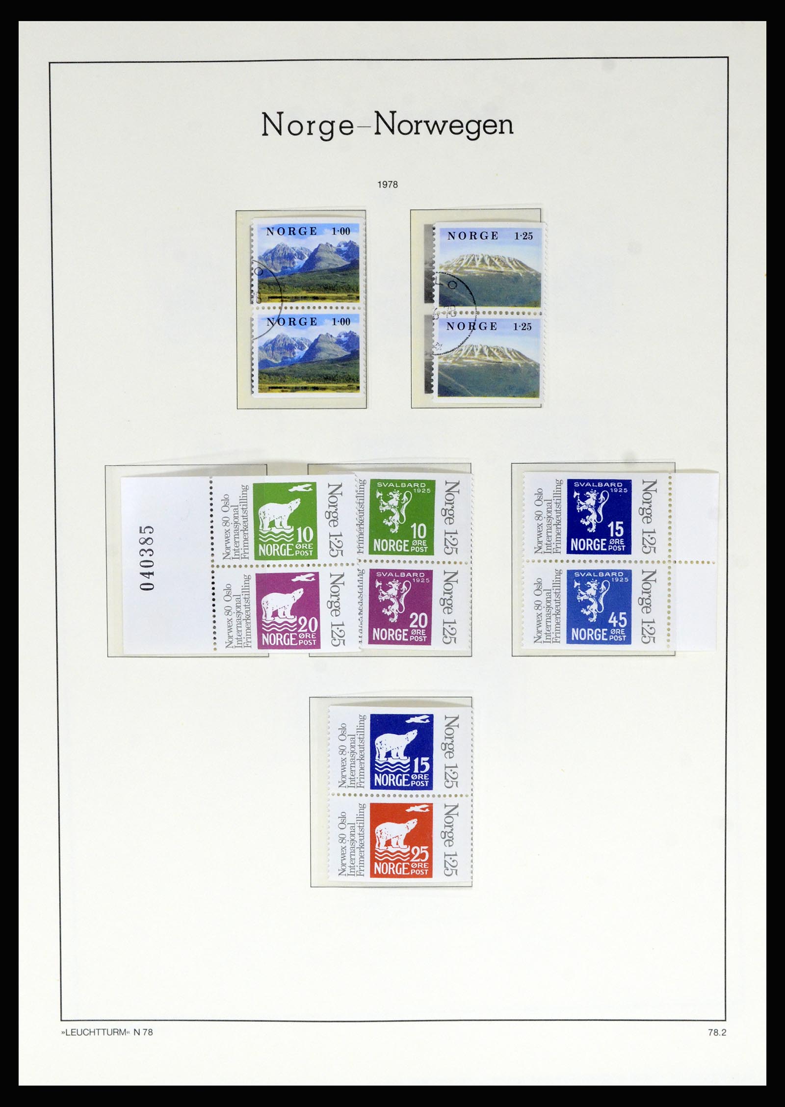 36540 080 - Postzegelverzameling 36540 Noorwegen 1855-2019!