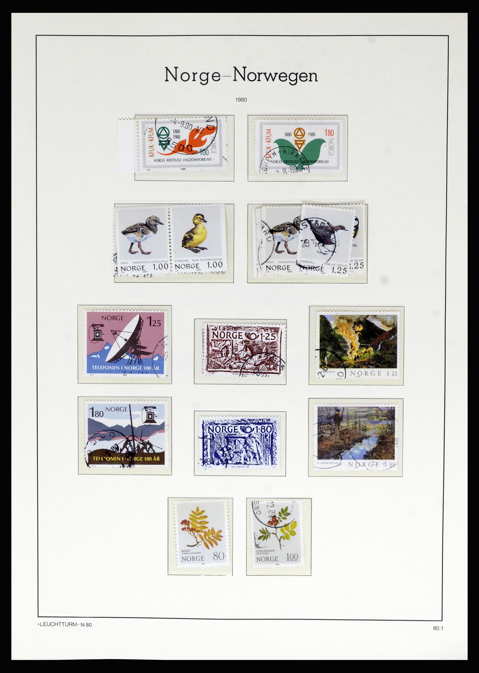 36540 084 - Postzegelverzameling 36540 Noorwegen 1855-2019!