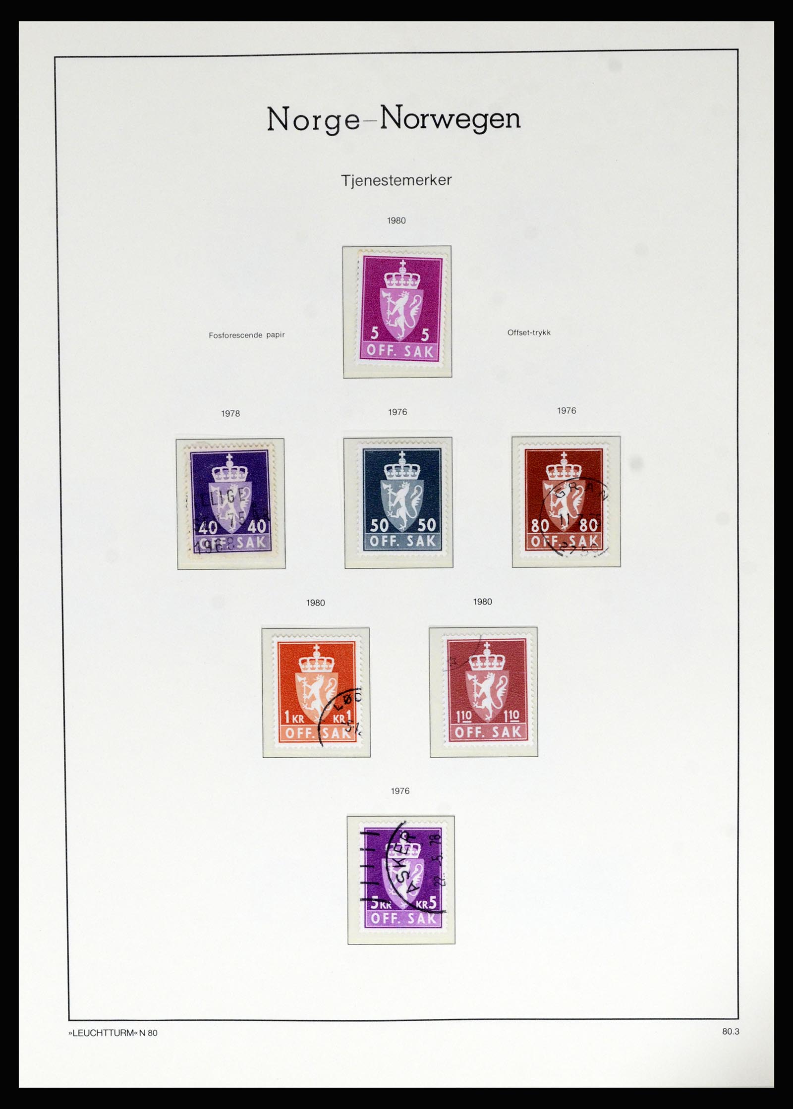 36540 086 - Stamp collection 36540 Norway 1855-2019!
