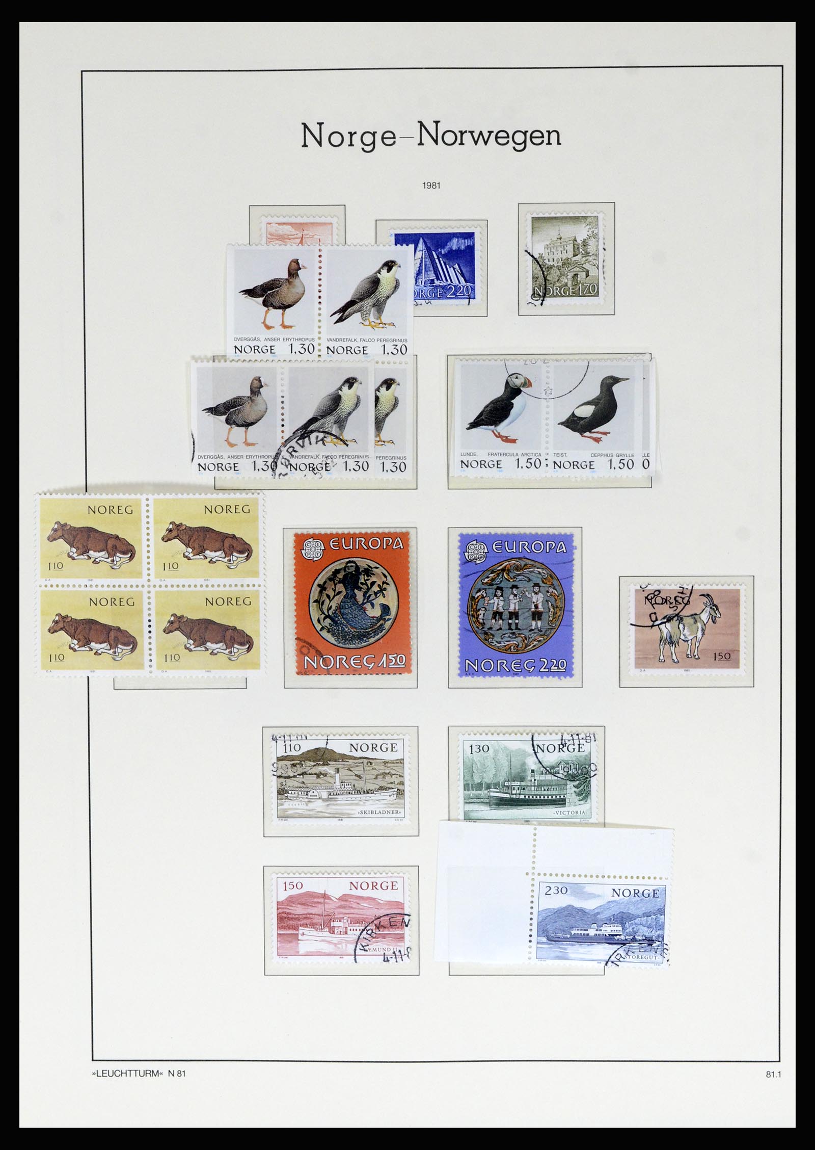 36540 087 - Postzegelverzameling 36540 Noorwegen 1855-2019!