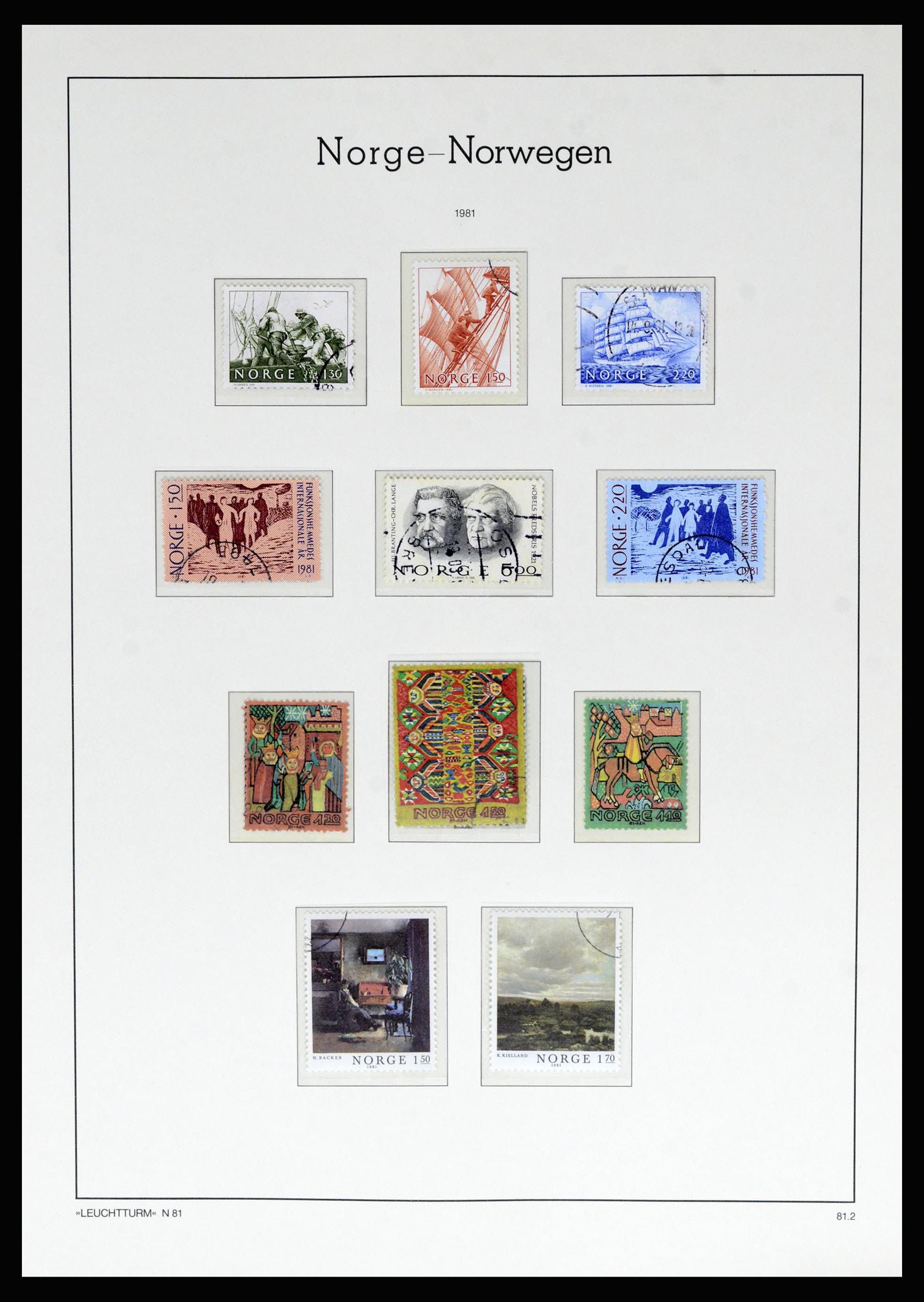36540 088 - Postzegelverzameling 36540 Noorwegen 1855-2019!