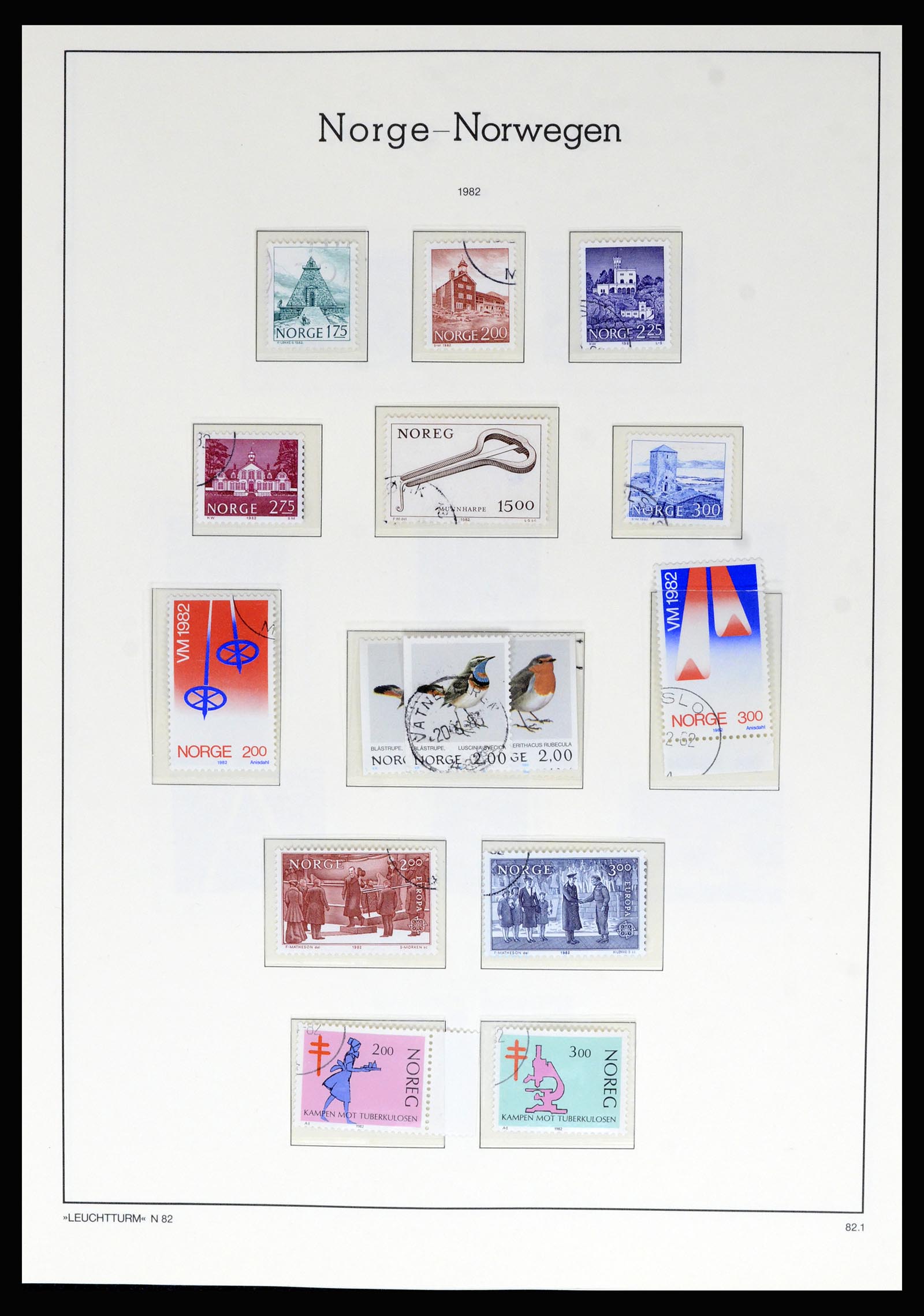 36540 089 - Postzegelverzameling 36540 Noorwegen 1855-2019!