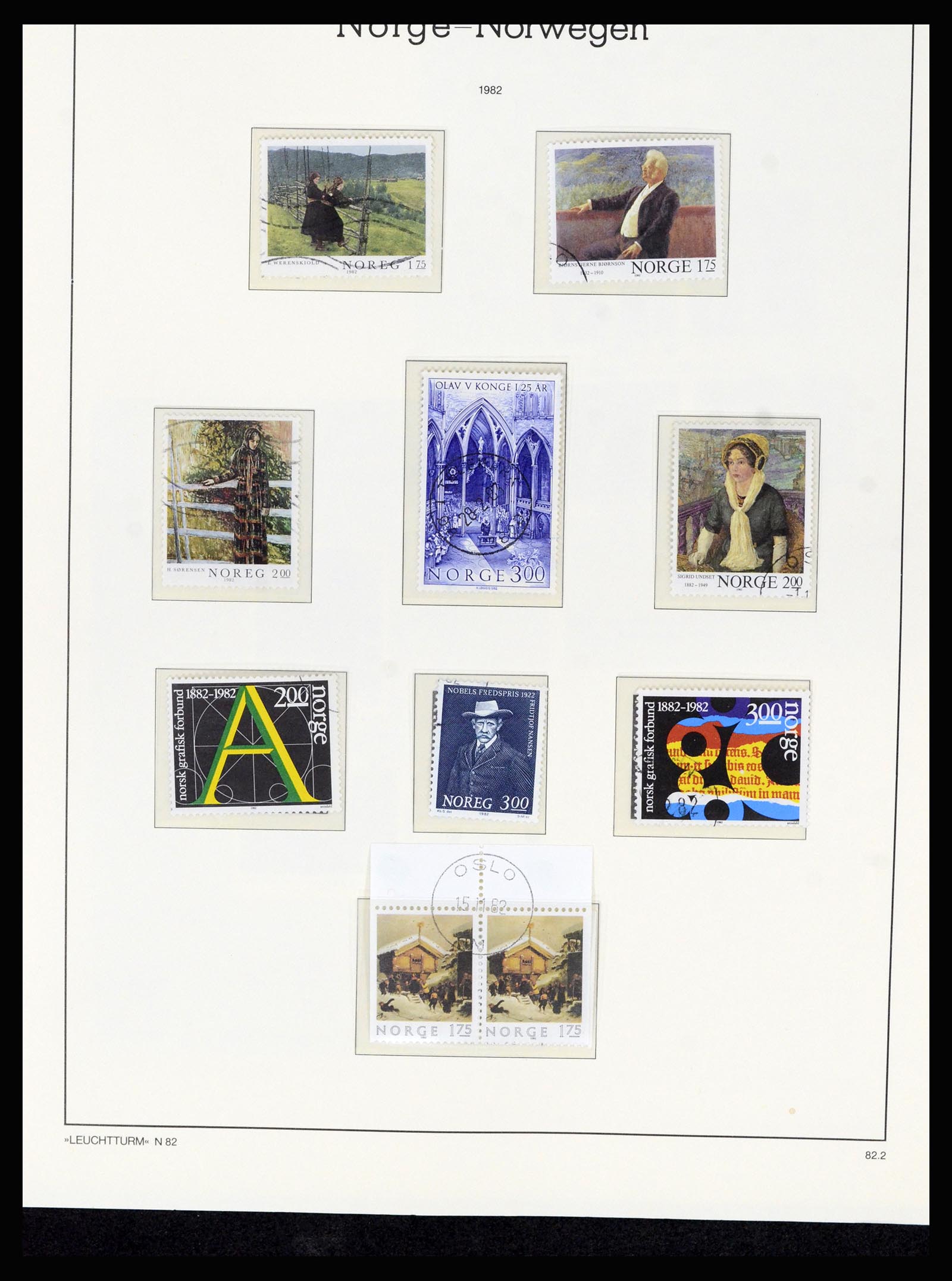 36540 090 - Postzegelverzameling 36540 Noorwegen 1855-2019!