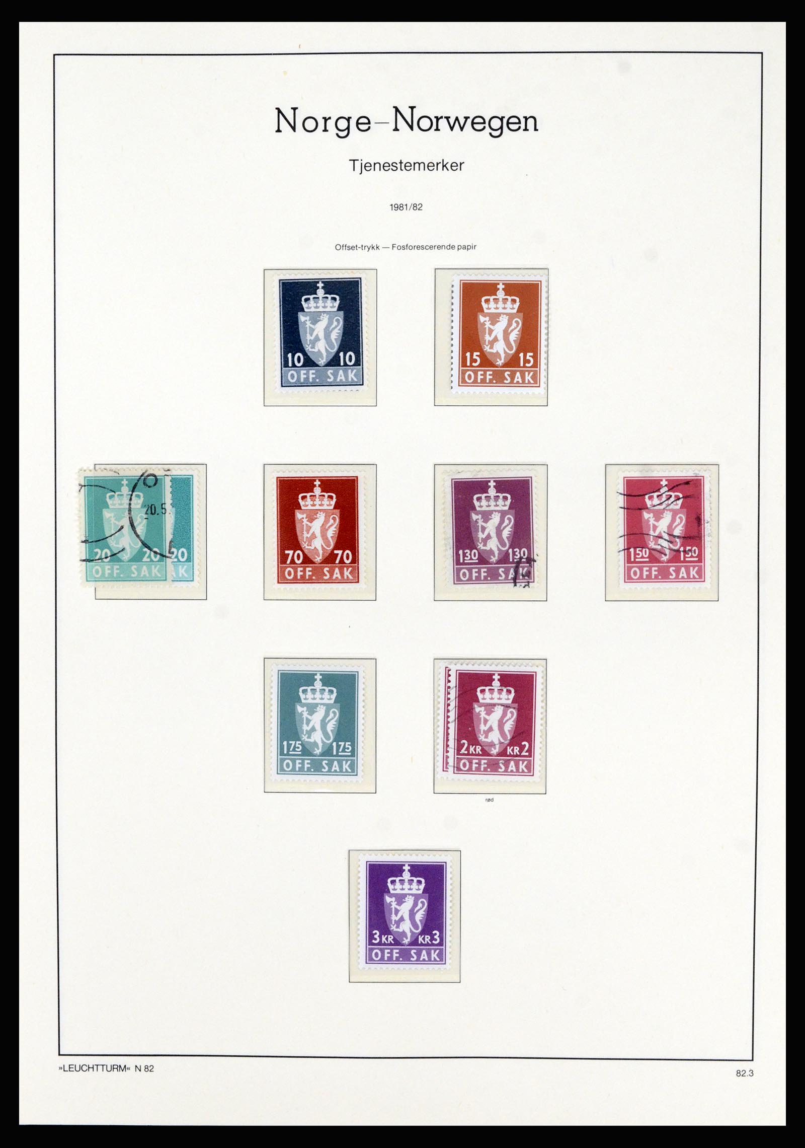 36540 092 - Postzegelverzameling 36540 Noorwegen 1855-2019!
