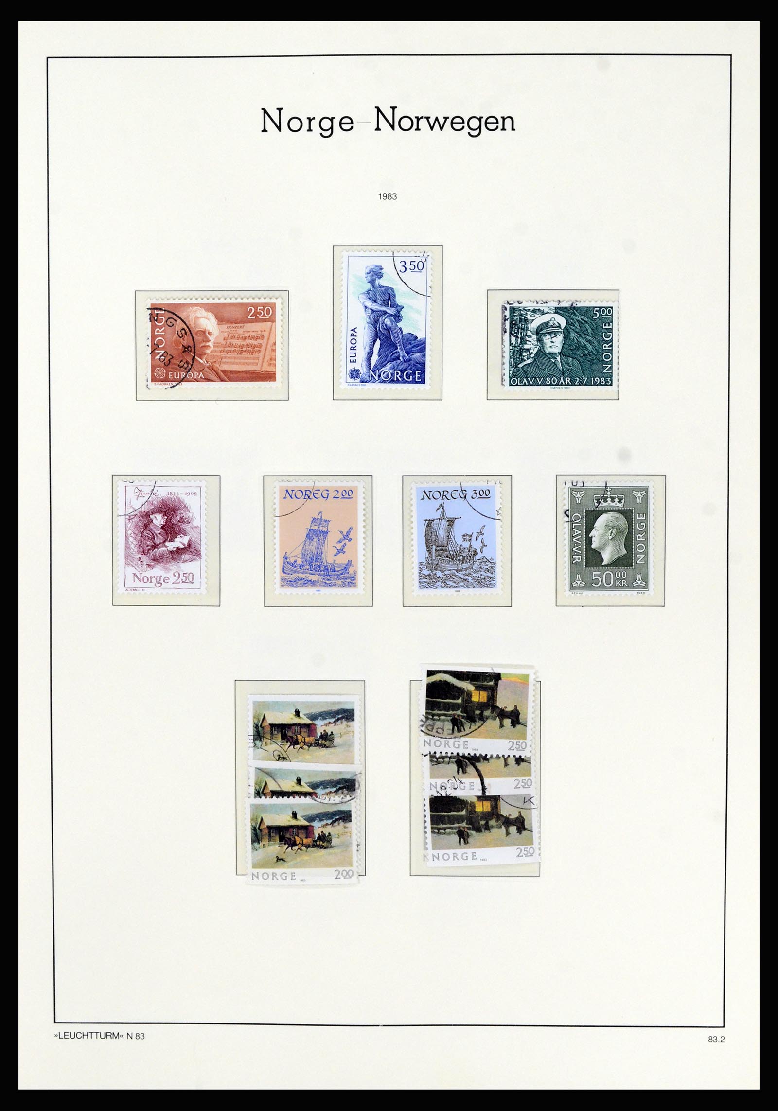 36540 094 - Postzegelverzameling 36540 Noorwegen 1855-2019!