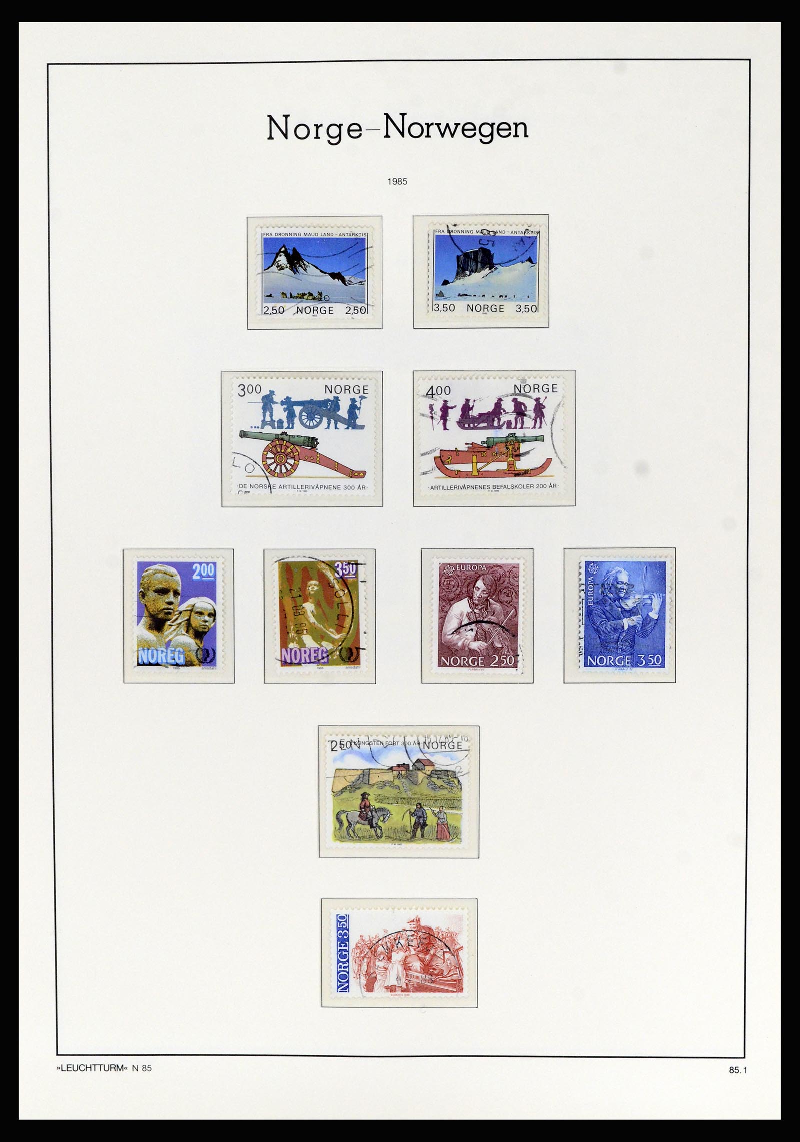 36540 097 - Postzegelverzameling 36540 Noorwegen 1855-2019!