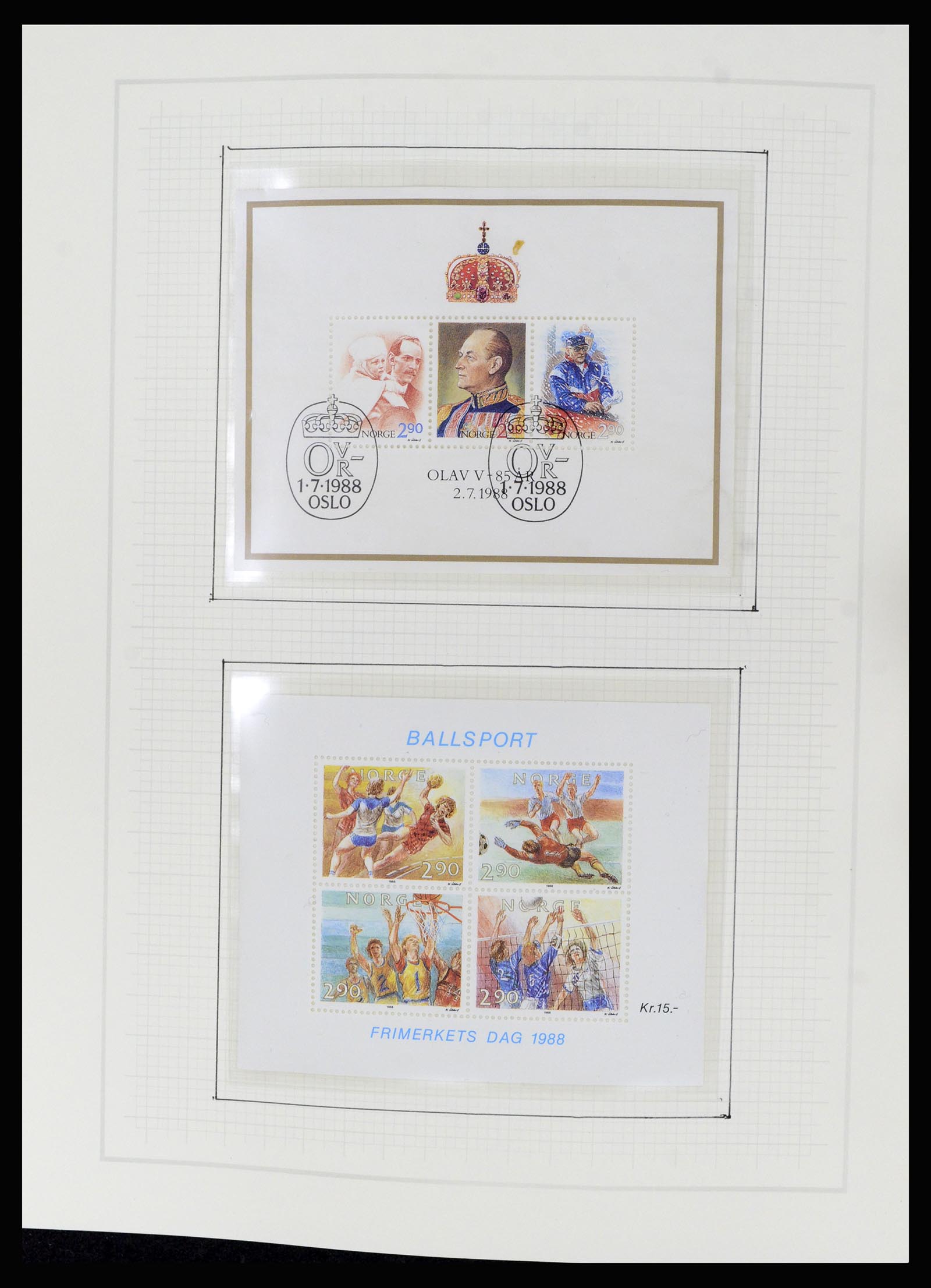36540 123 - Postzegelverzameling 36540 Noorwegen 1855-2019!