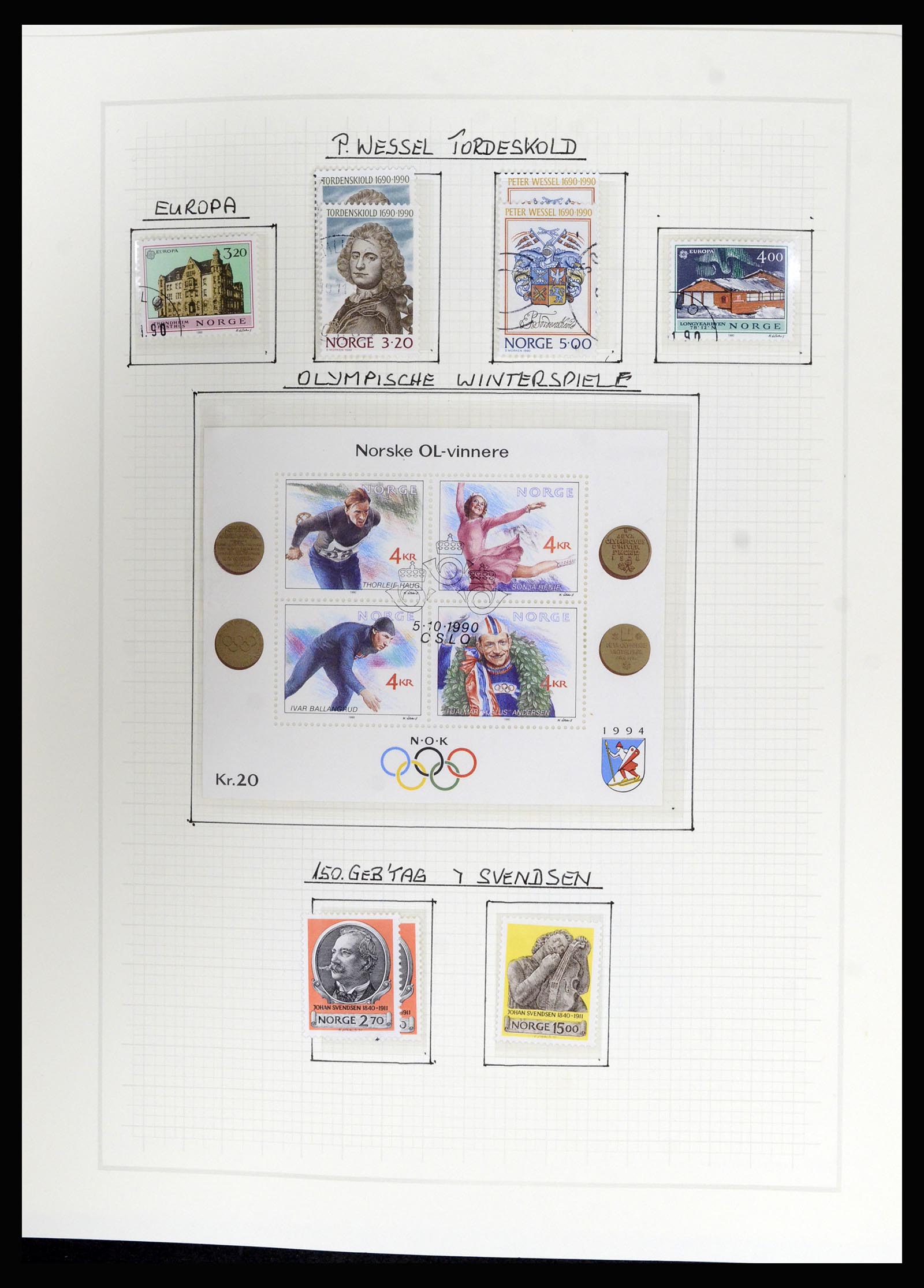 36540 127 - Postzegelverzameling 36540 Noorwegen 1855-2019!