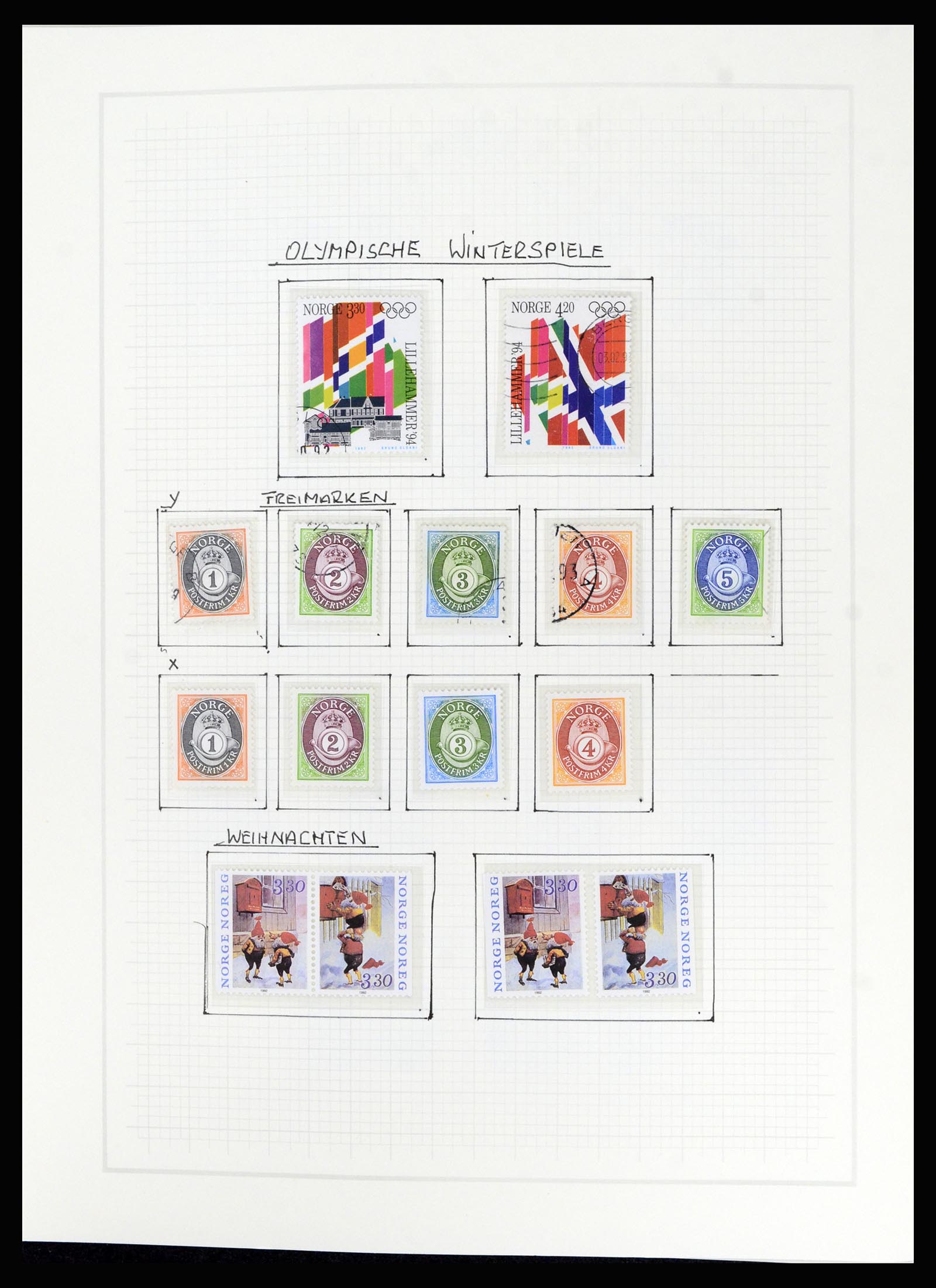 36540 134 - Postzegelverzameling 36540 Noorwegen 1855-2019!