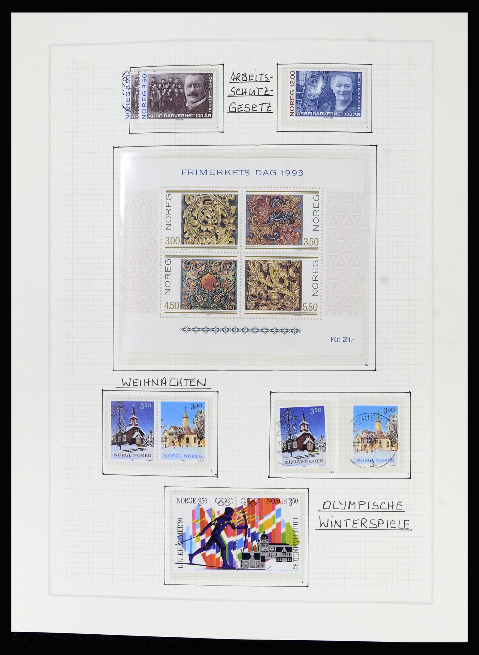 36540 137 - Postzegelverzameling 36540 Noorwegen 1855-2019!