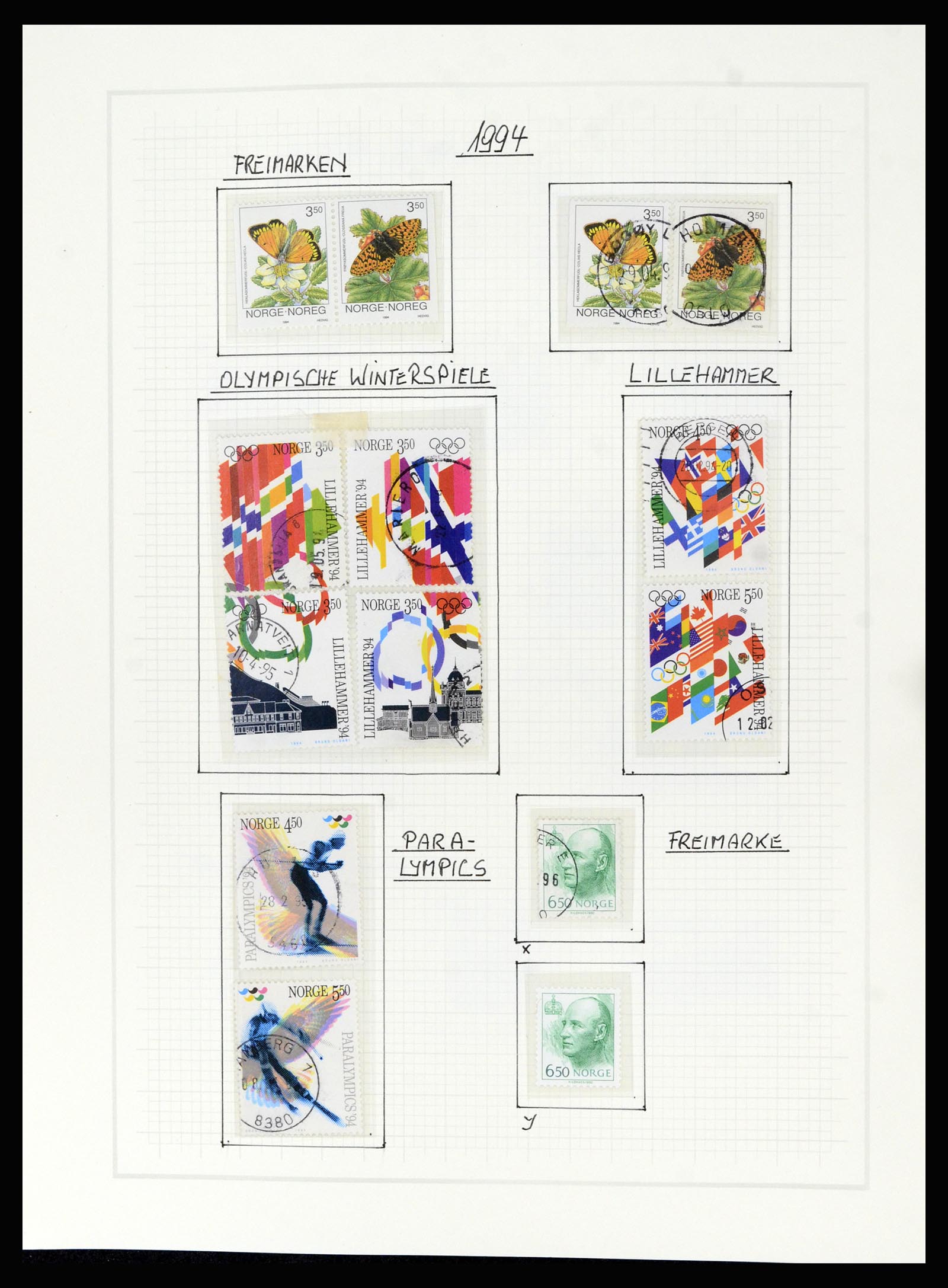 36540 139 - Postzegelverzameling 36540 Noorwegen 1855-2019!