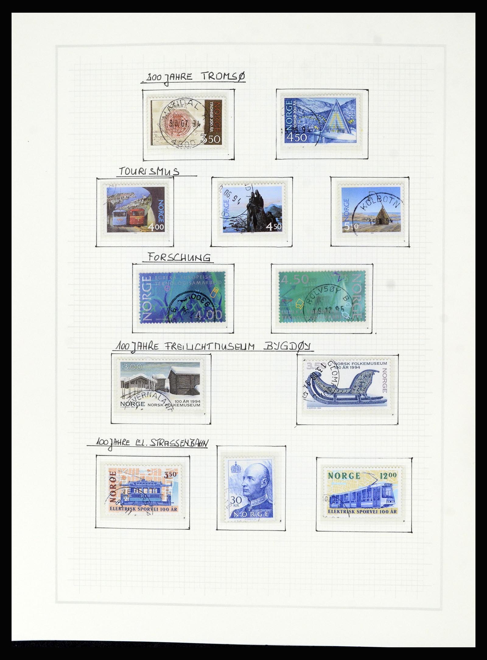 36540 140 - Postzegelverzameling 36540 Noorwegen 1855-2019!
