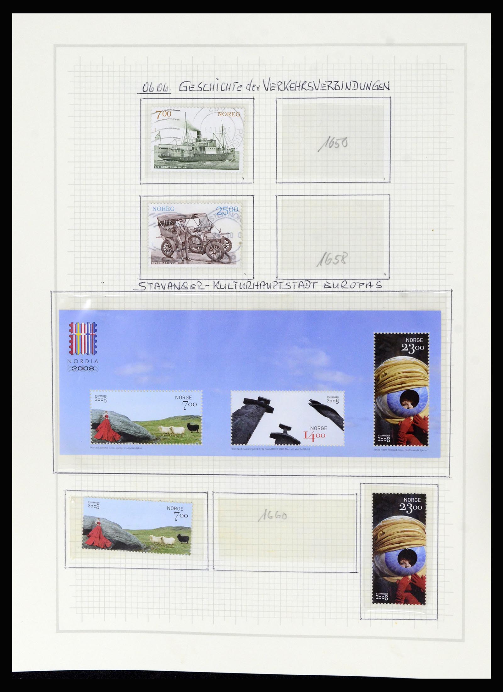 36540 205 - Postzegelverzameling 36540 Noorwegen 1855-2019!