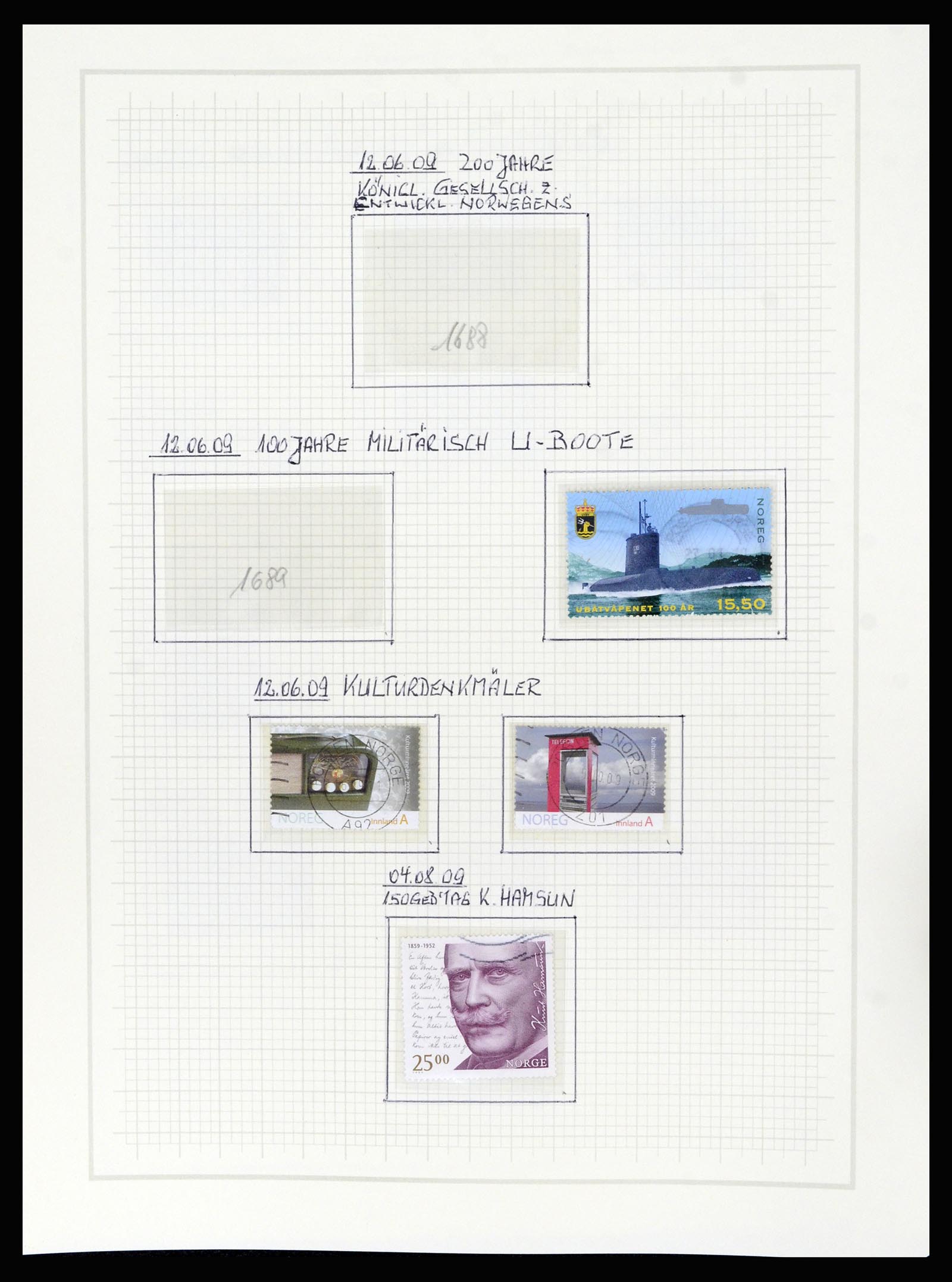 36540 210 - Postzegelverzameling 36540 Noorwegen 1855-2019!