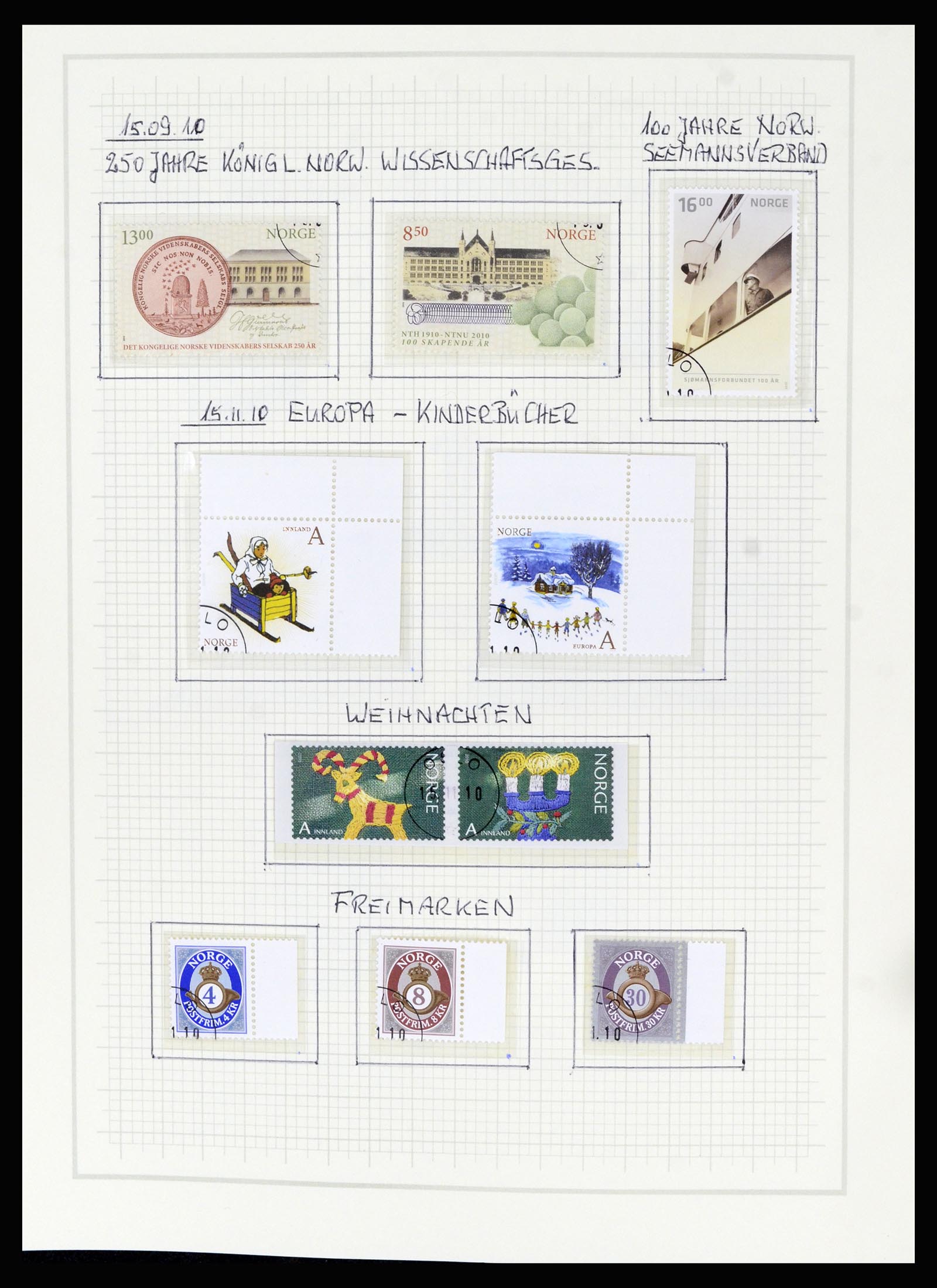 36540 215 - Postzegelverzameling 36540 Noorwegen 1855-2019!