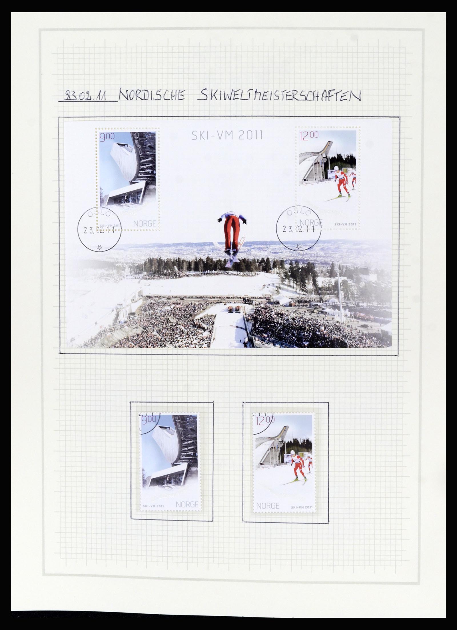 36540 216 - Postzegelverzameling 36540 Noorwegen 1855-2019!