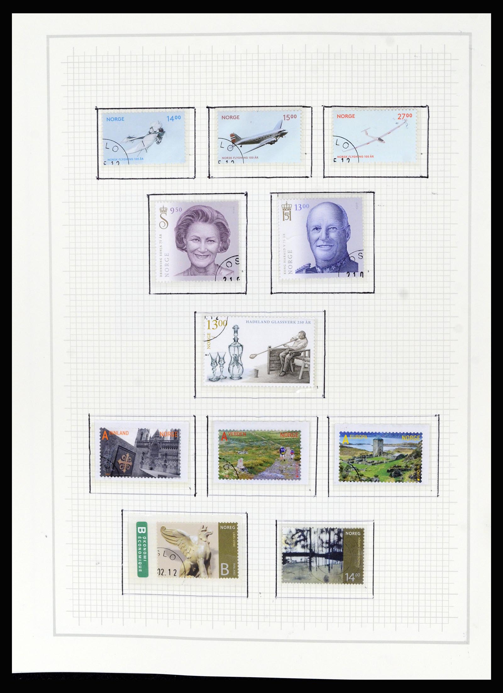 36540 218 - Postzegelverzameling 36540 Noorwegen 1855-2019!