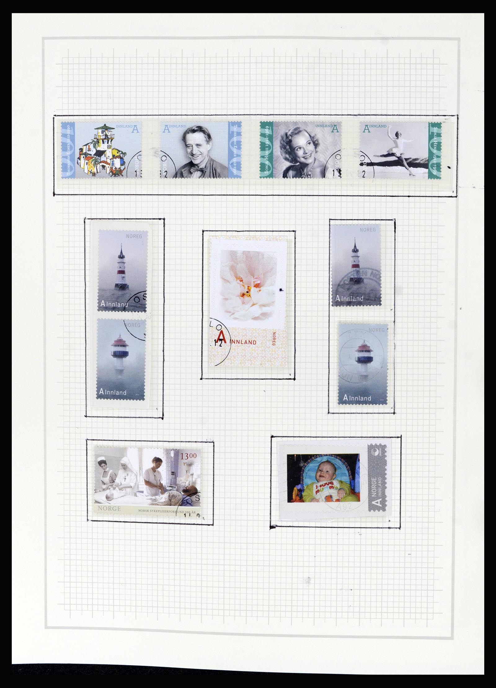 36540 220 - Postzegelverzameling 36540 Noorwegen 1855-2019!