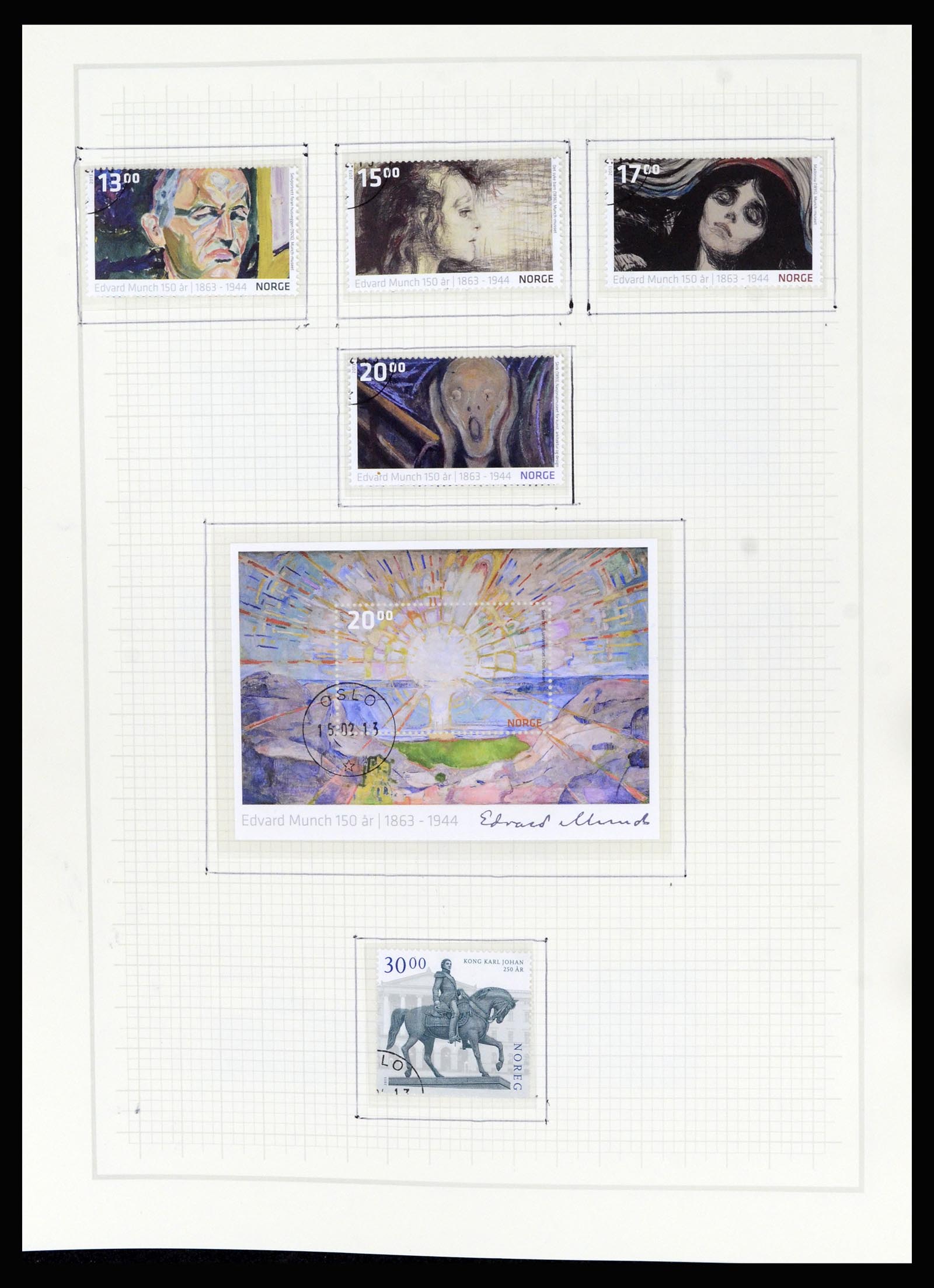 36540 223 - Postzegelverzameling 36540 Noorwegen 1855-2019!