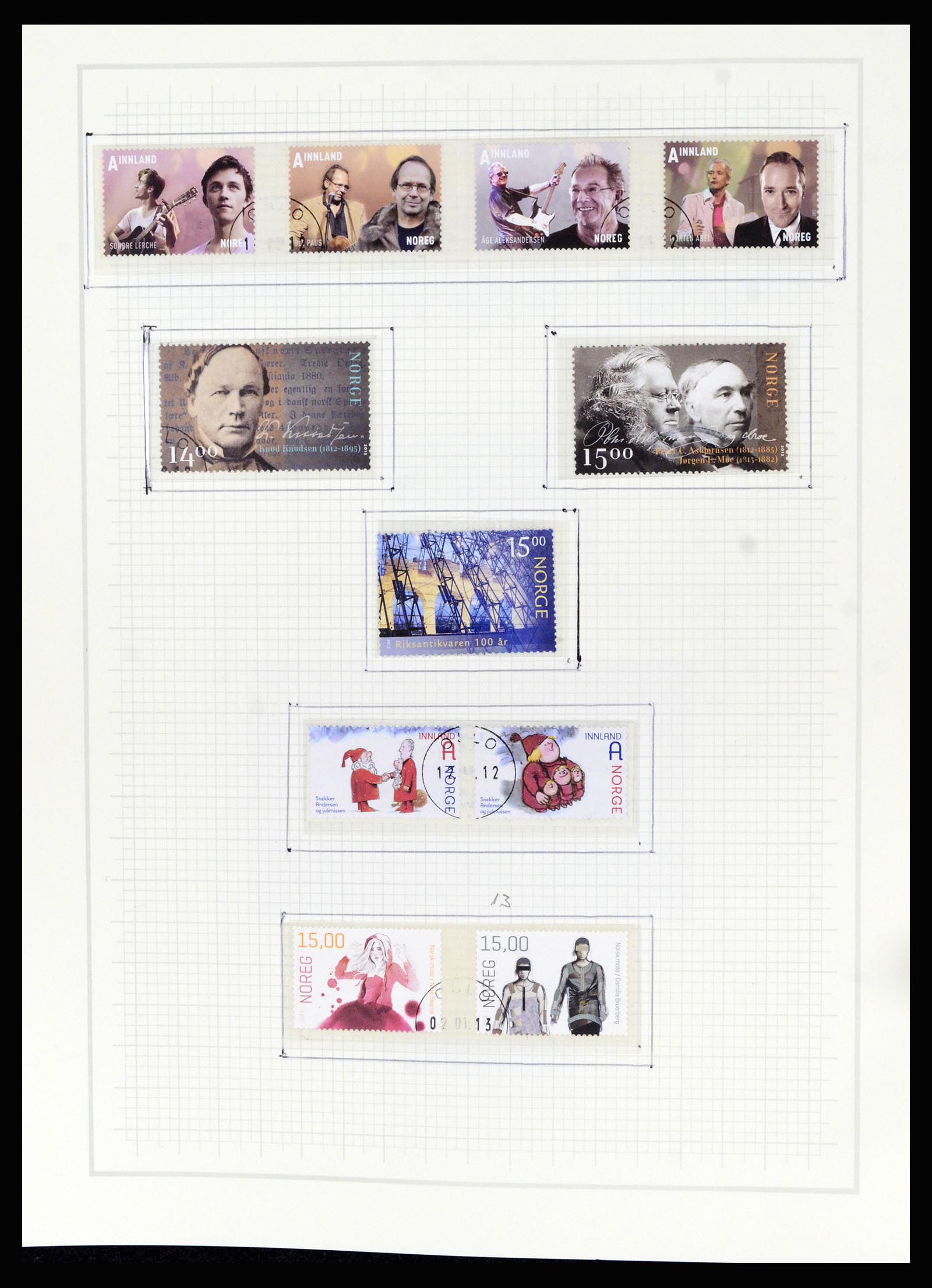 36540 225 - Postzegelverzameling 36540 Noorwegen 1855-2019!