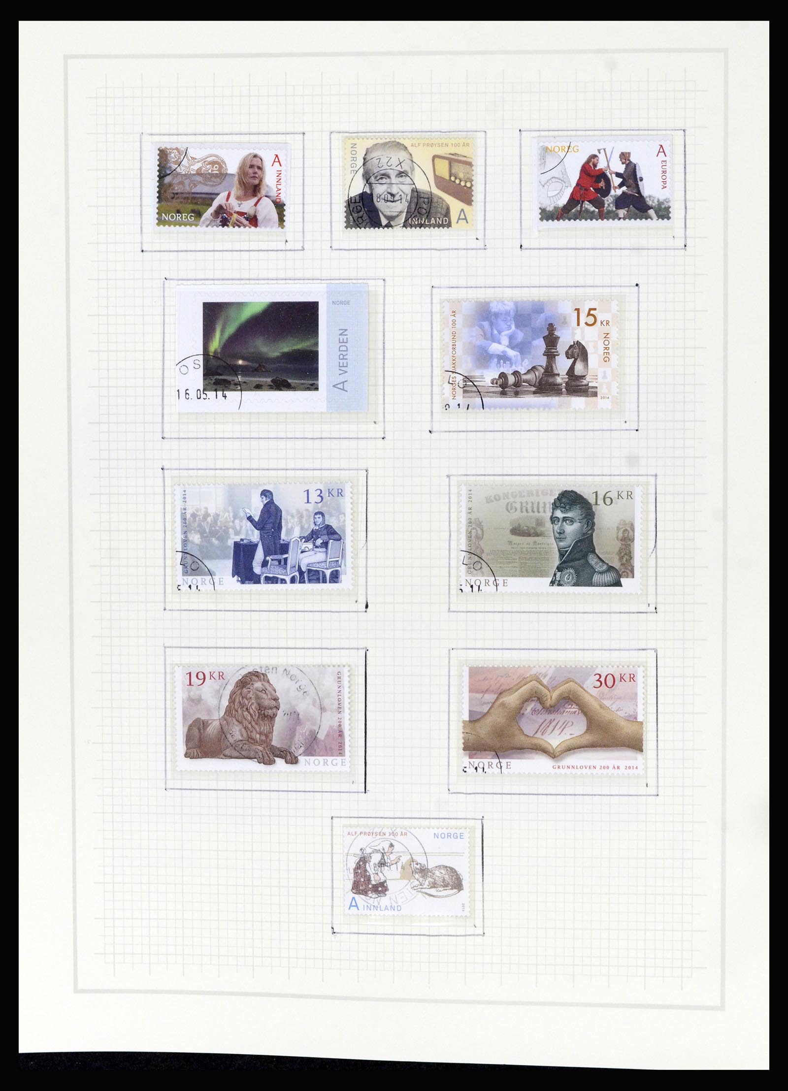 36540 227 - Postzegelverzameling 36540 Noorwegen 1855-2019!