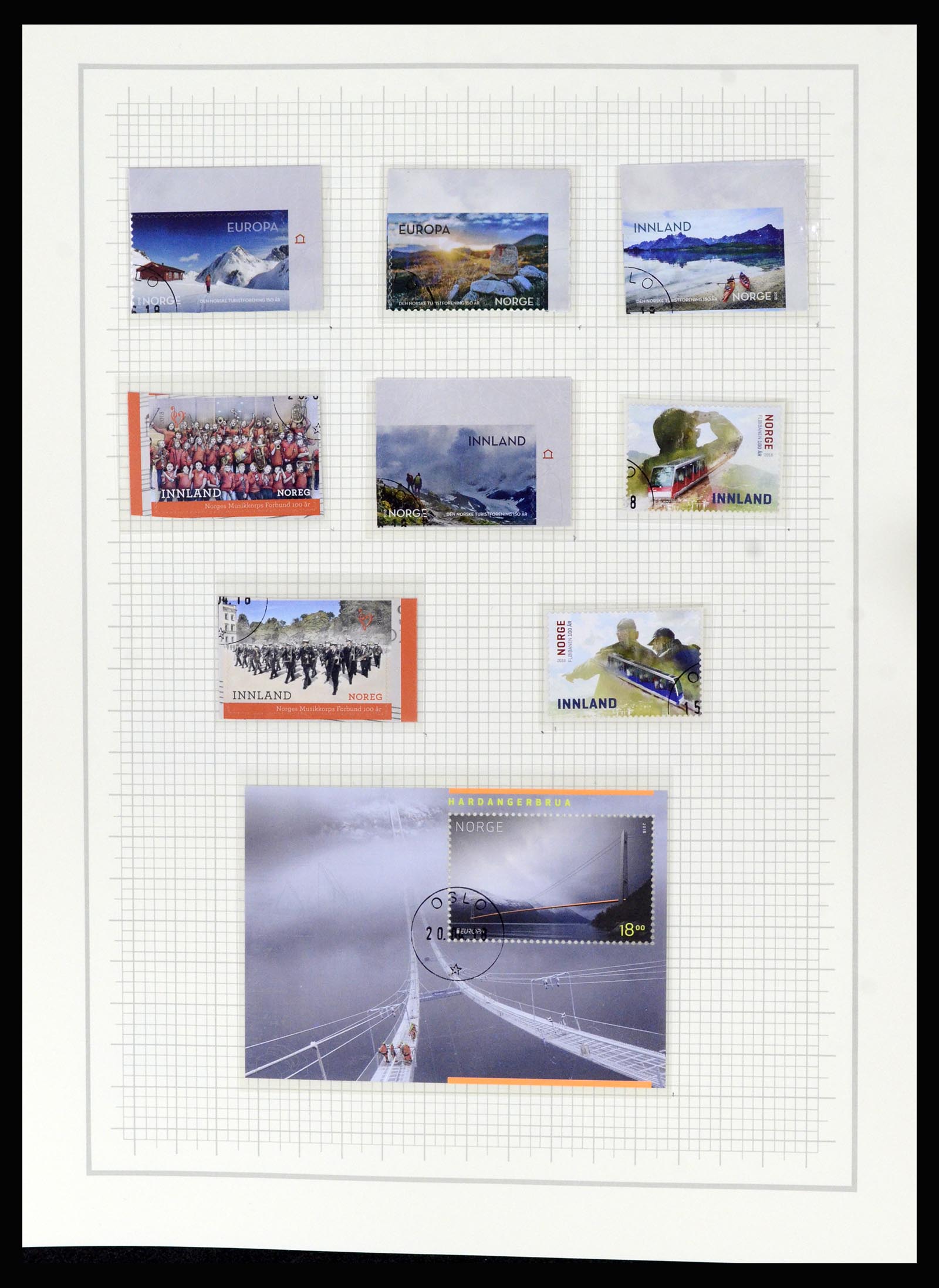 36540 240 - Postzegelverzameling 36540 Noorwegen 1855-2019!