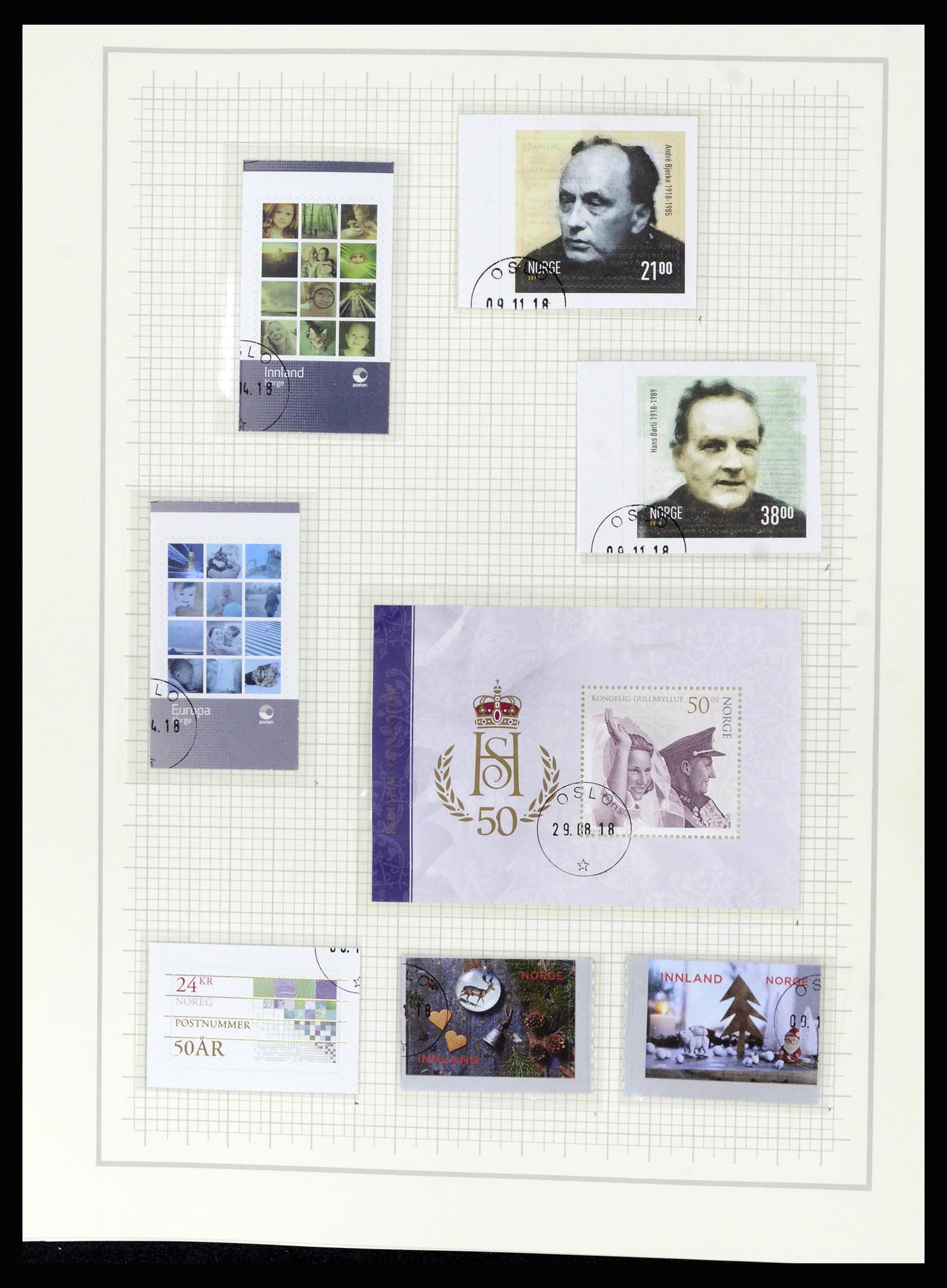 36540 241 - Postzegelverzameling 36540 Noorwegen 1855-2019!