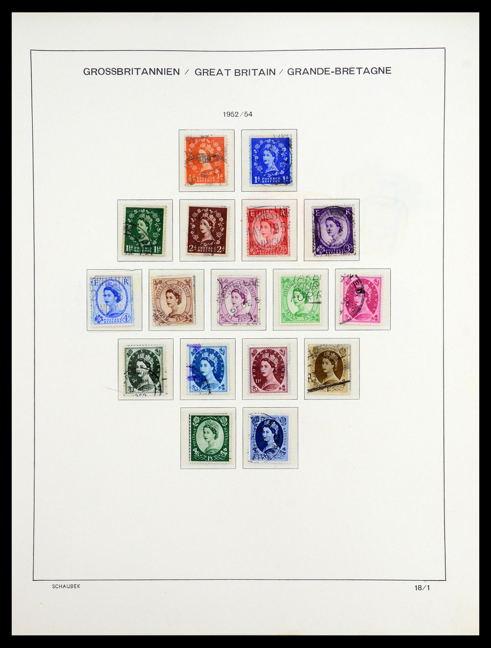 36541 025 - Postzegelverzameling 36541 Engeland 1840-2012.