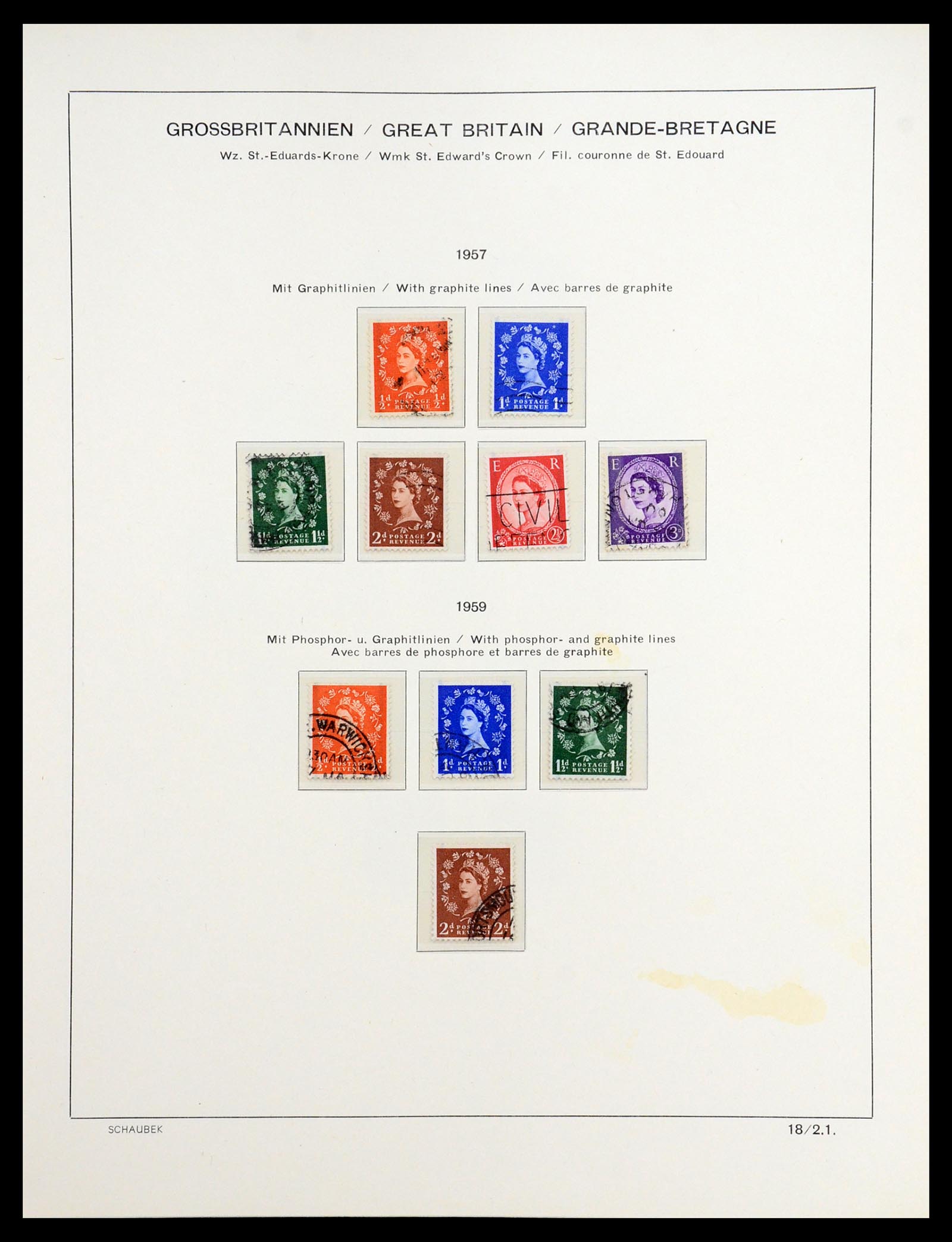36541 027 - Postzegelverzameling 36541 Engeland 1840-2012.