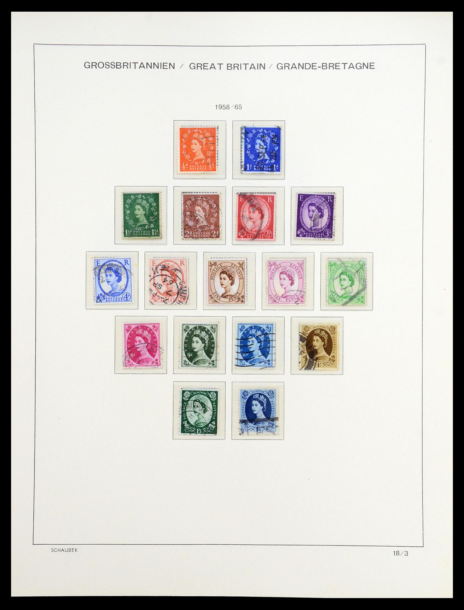 36541 028 - Postzegelverzameling 36541 Engeland 1840-2012.