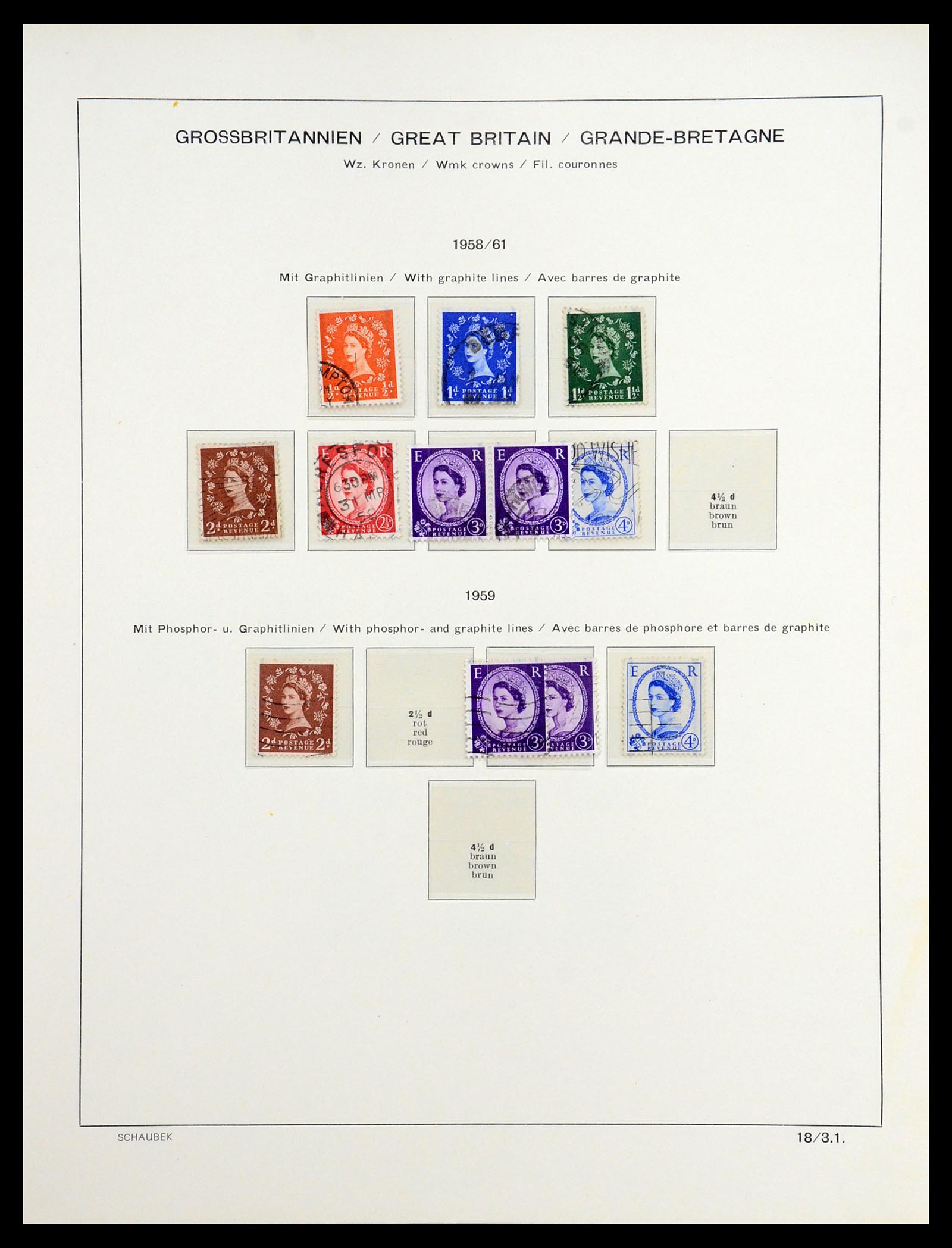 36541 029 - Postzegelverzameling 36541 Engeland 1840-2012.