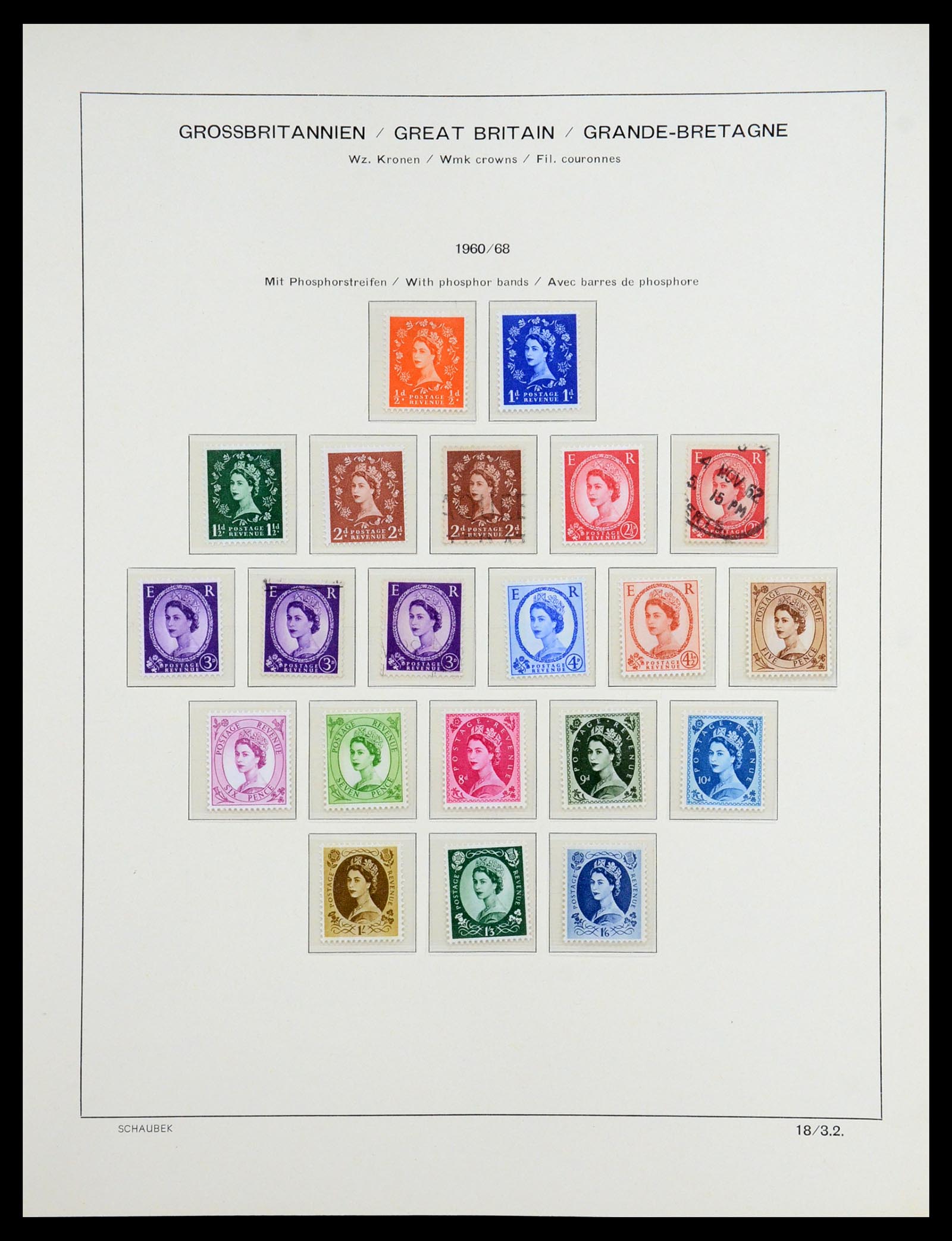 36541 030 - Postzegelverzameling 36541 Engeland 1840-2012.