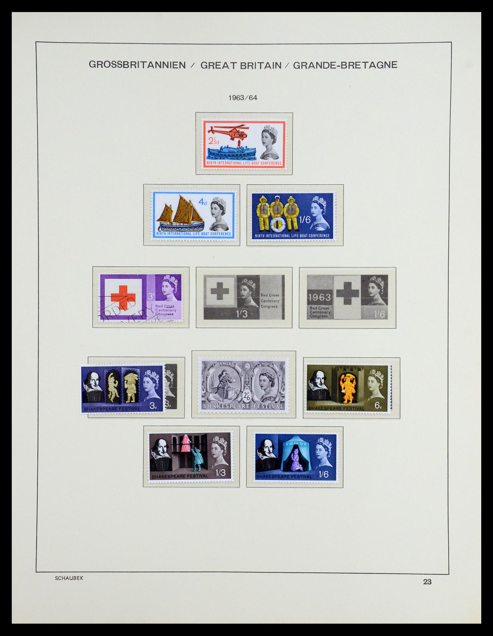 36541 039 - Postzegelverzameling 36541 Engeland 1840-2012.