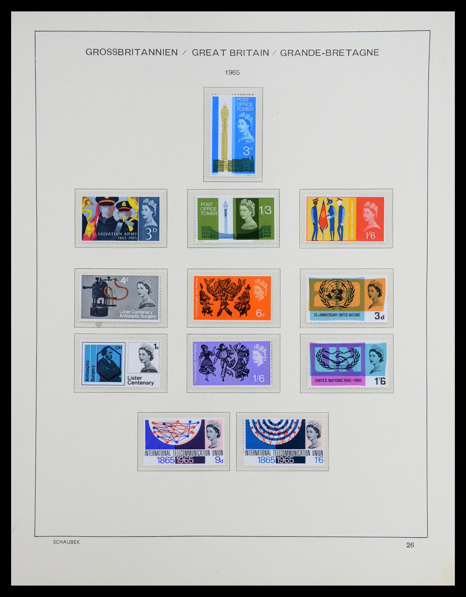 36541 045 - Postzegelverzameling 36541 Engeland 1840-2012.
