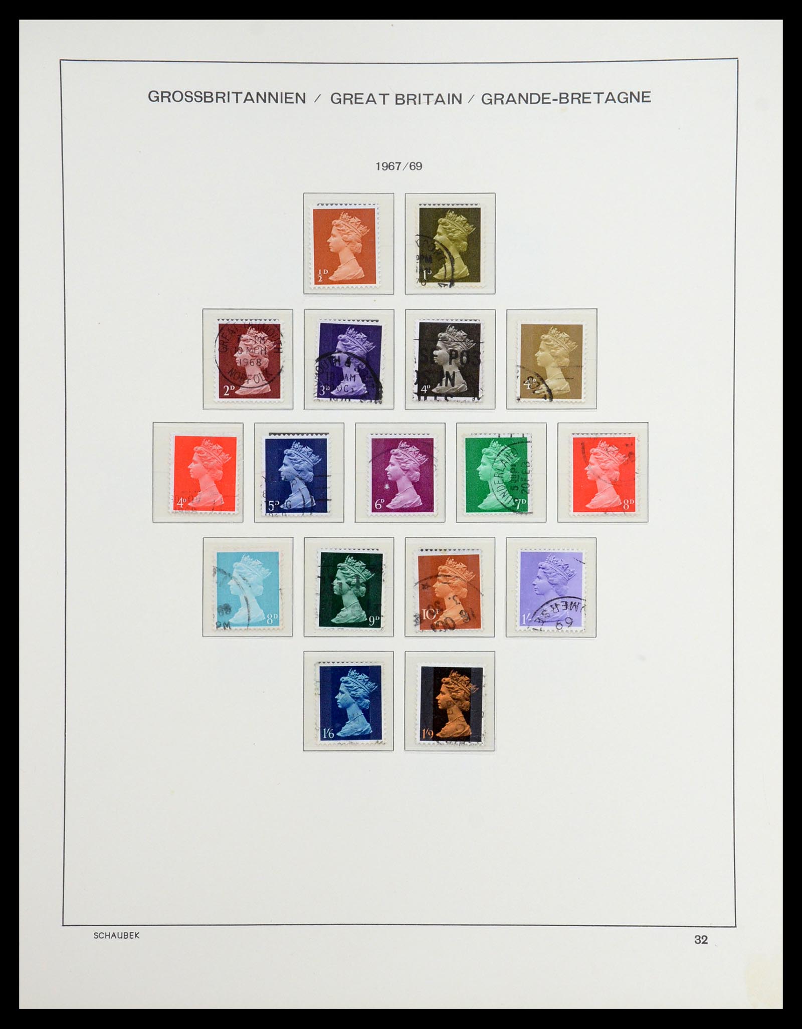36541 055 - Postzegelverzameling 36541 Engeland 1840-2012.