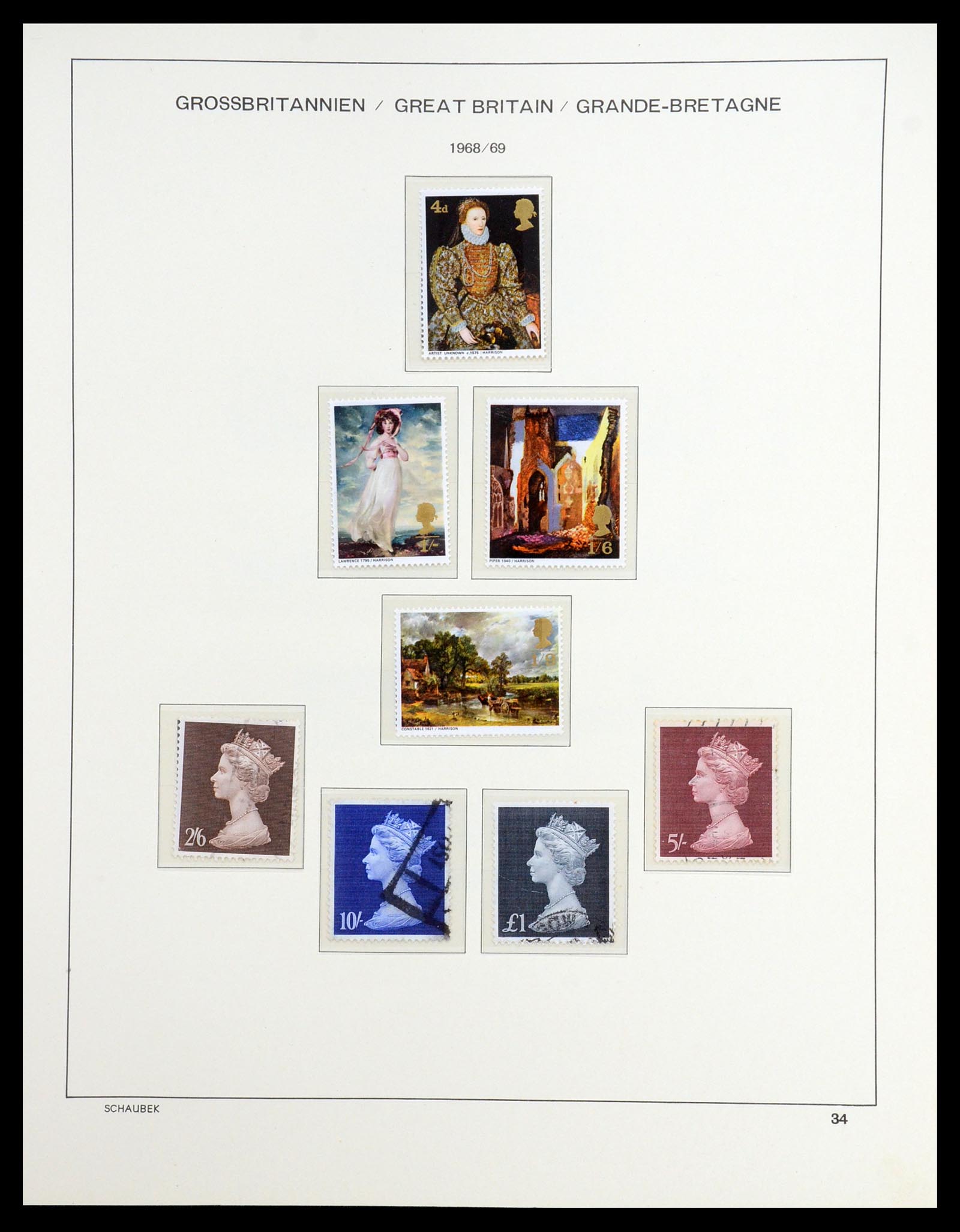 36541 058 - Postzegelverzameling 36541 Engeland 1840-2012.