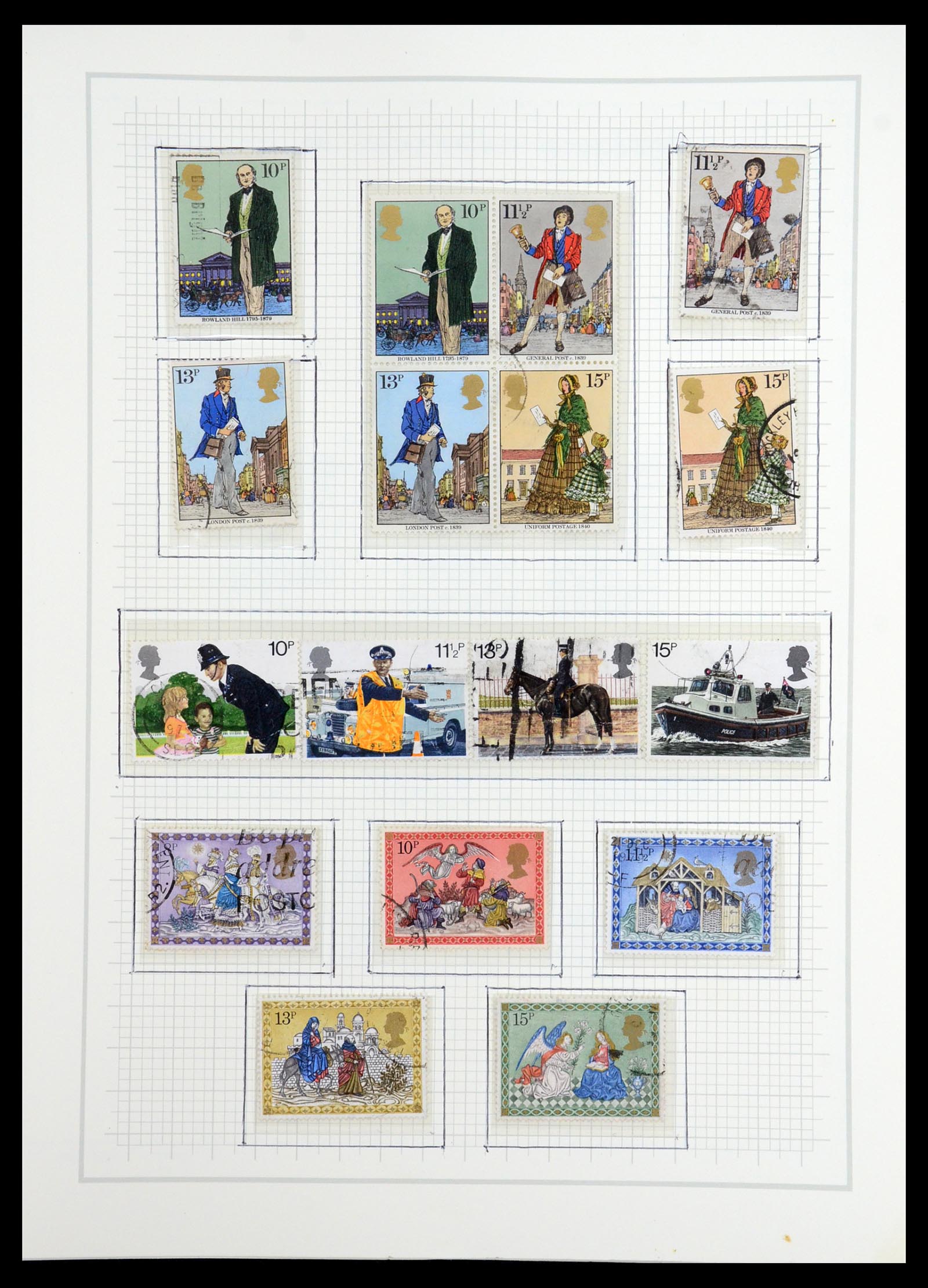 36541 087 - Postzegelverzameling 36541 Engeland 1840-2012.