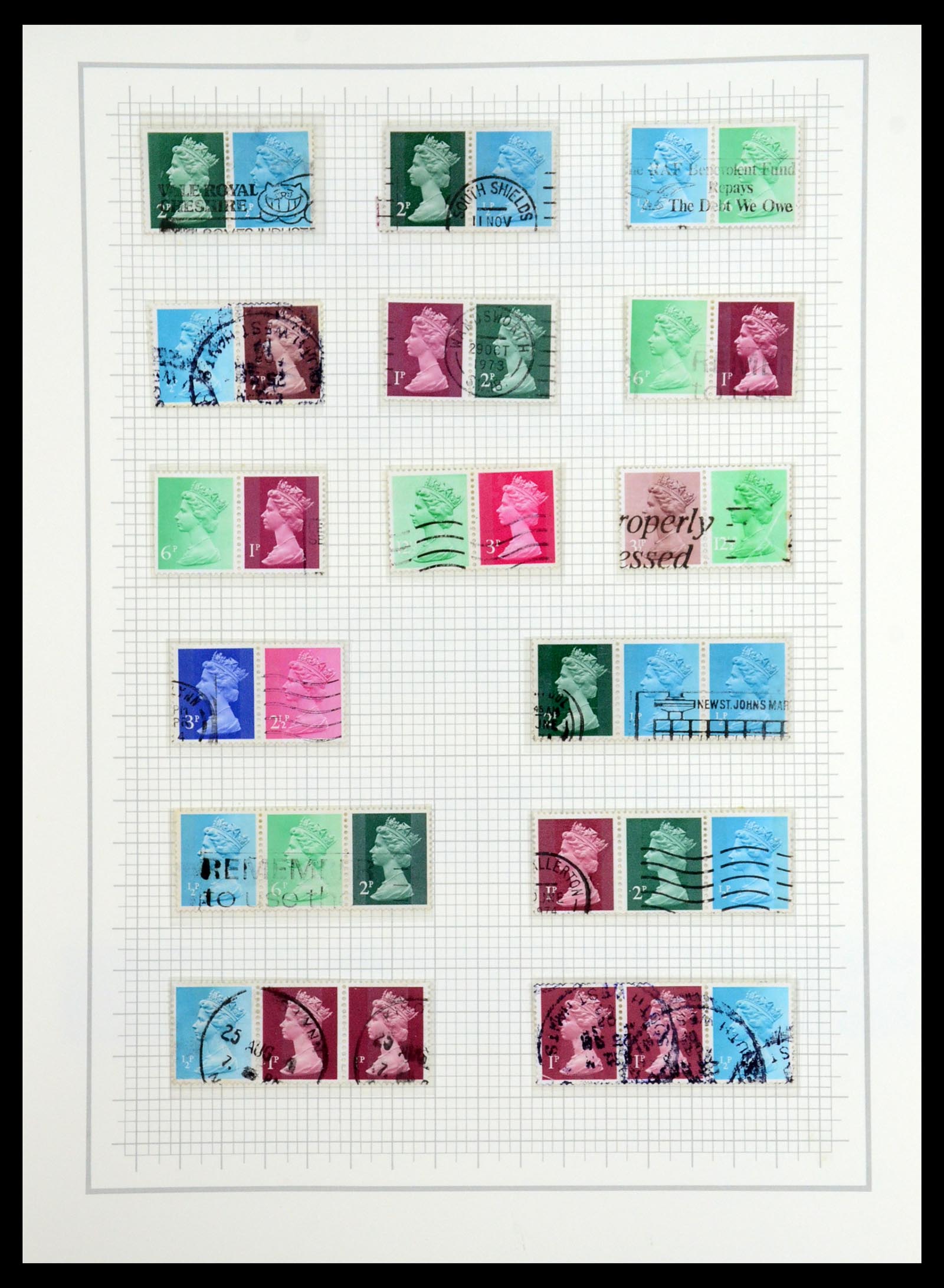 36541 383 - Postzegelverzameling 36541 Engeland 1840-2012.