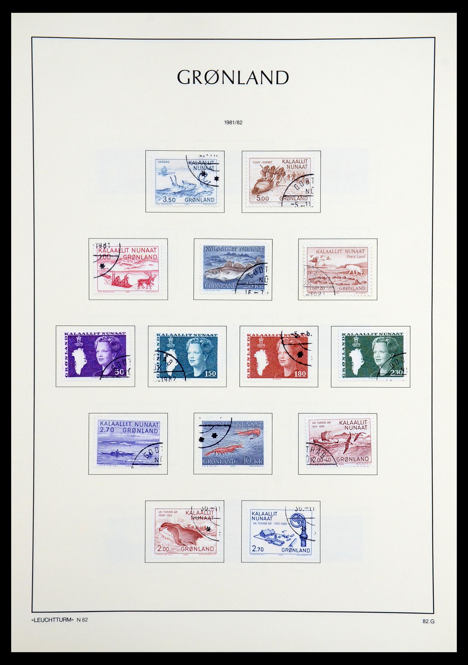 36542 012 - Postzegelverzameling 36542 Groenland 1938-2019!