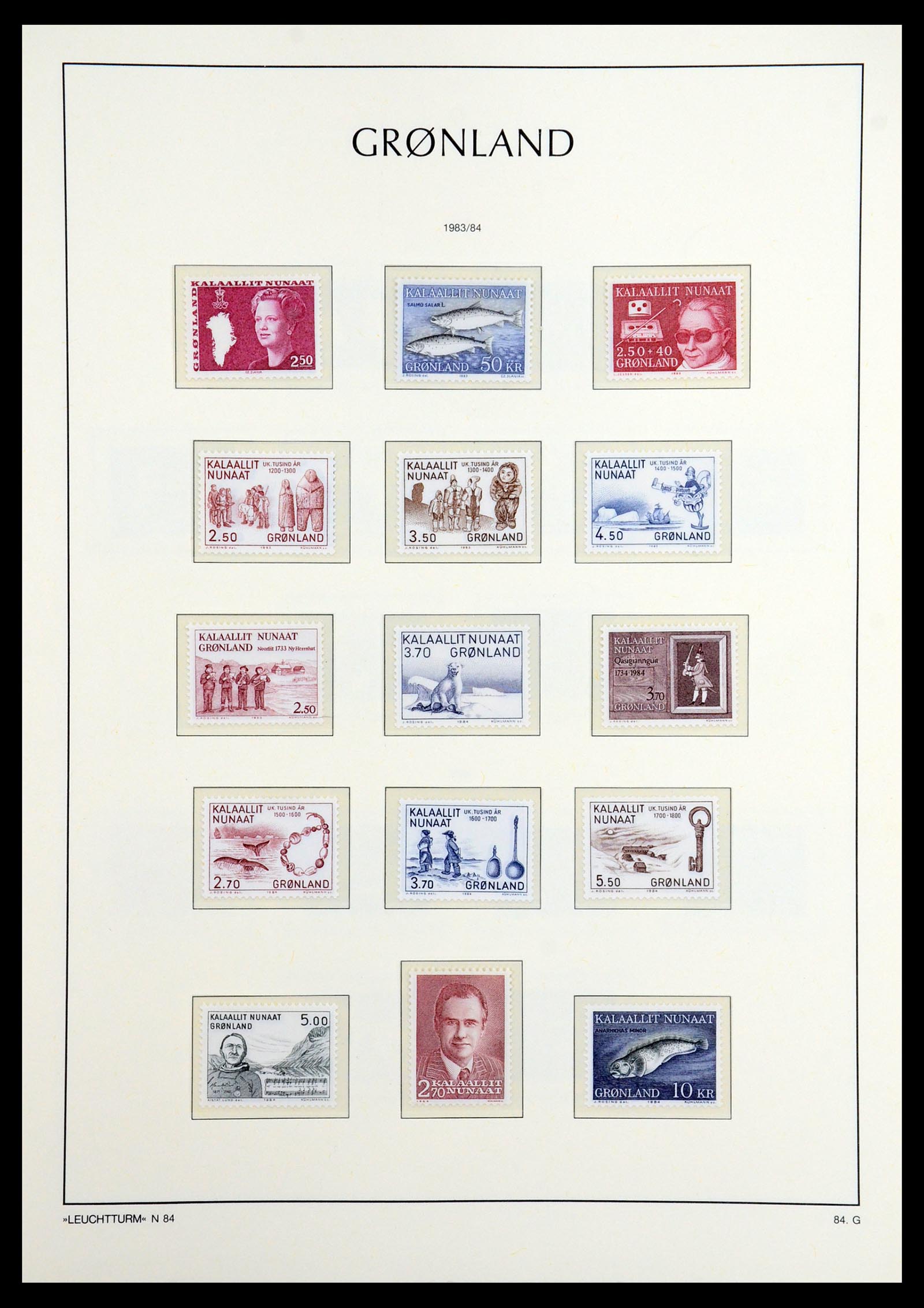 36542 019 - Postzegelverzameling 36542 Groenland 1938-2019!