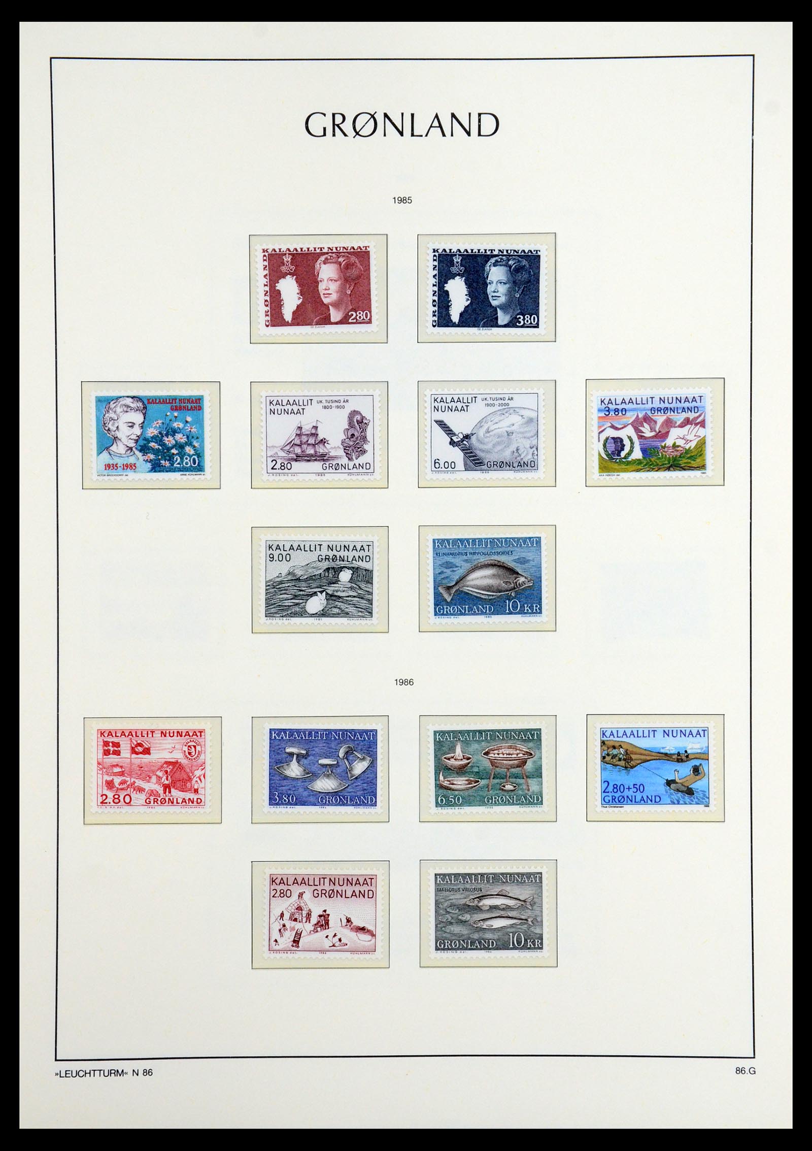 36542 020 - Postzegelverzameling 36542 Groenland 1938-2019!