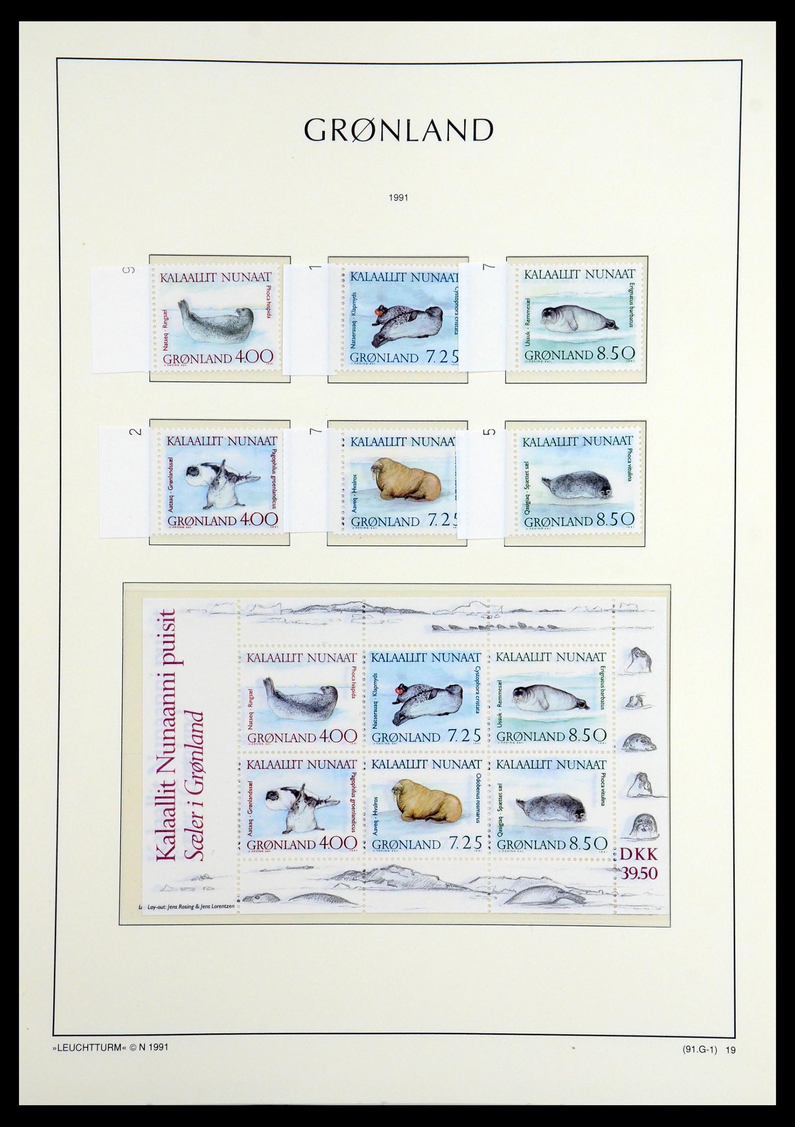 36542 028 - Postzegelverzameling 36542 Groenland 1938-2019!