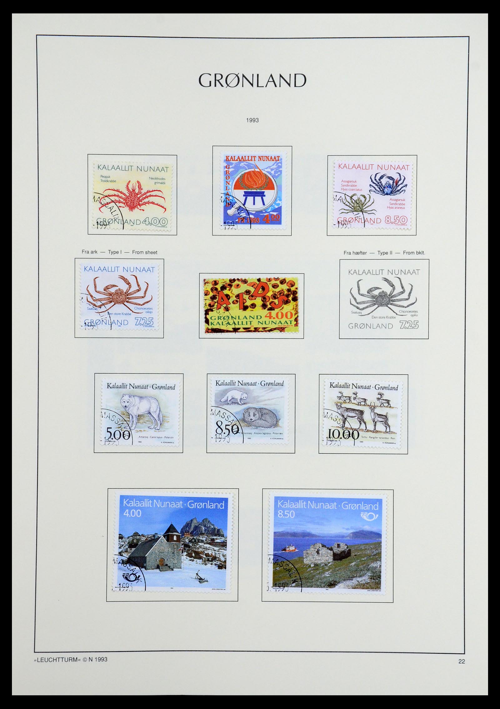 36542 034 - Postzegelverzameling 36542 Groenland 1938-2019!