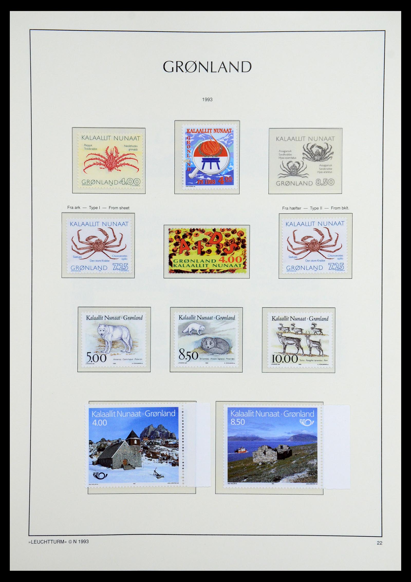 36542 036 - Postzegelverzameling 36542 Groenland 1938-2019!